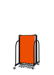 Signature Room Divider - 4'H x 16' 9"L - 9 Panel, Orange, Fabric