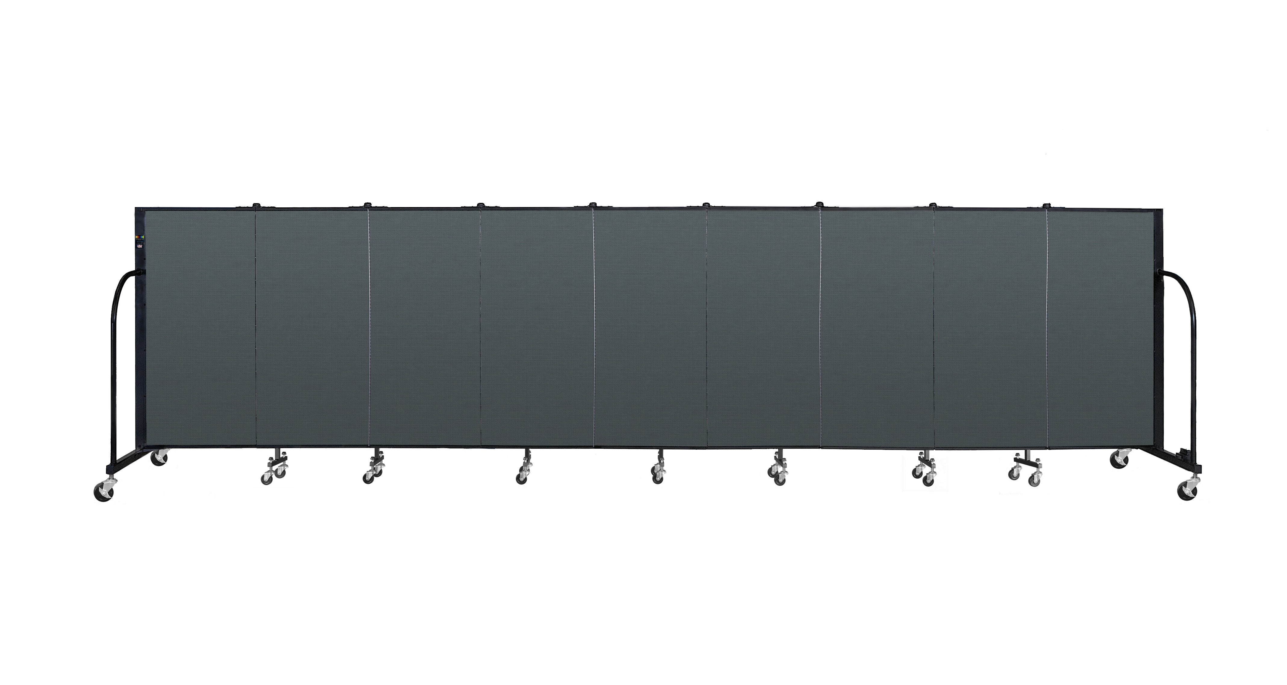 Signature Room Divider - 4'H x 16' 9"L - 9 Panel, Mallard, Fabric