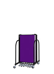 Signature Room Divider - 4'H x 16' 9"L - 9 Panel, Purple, Fabric