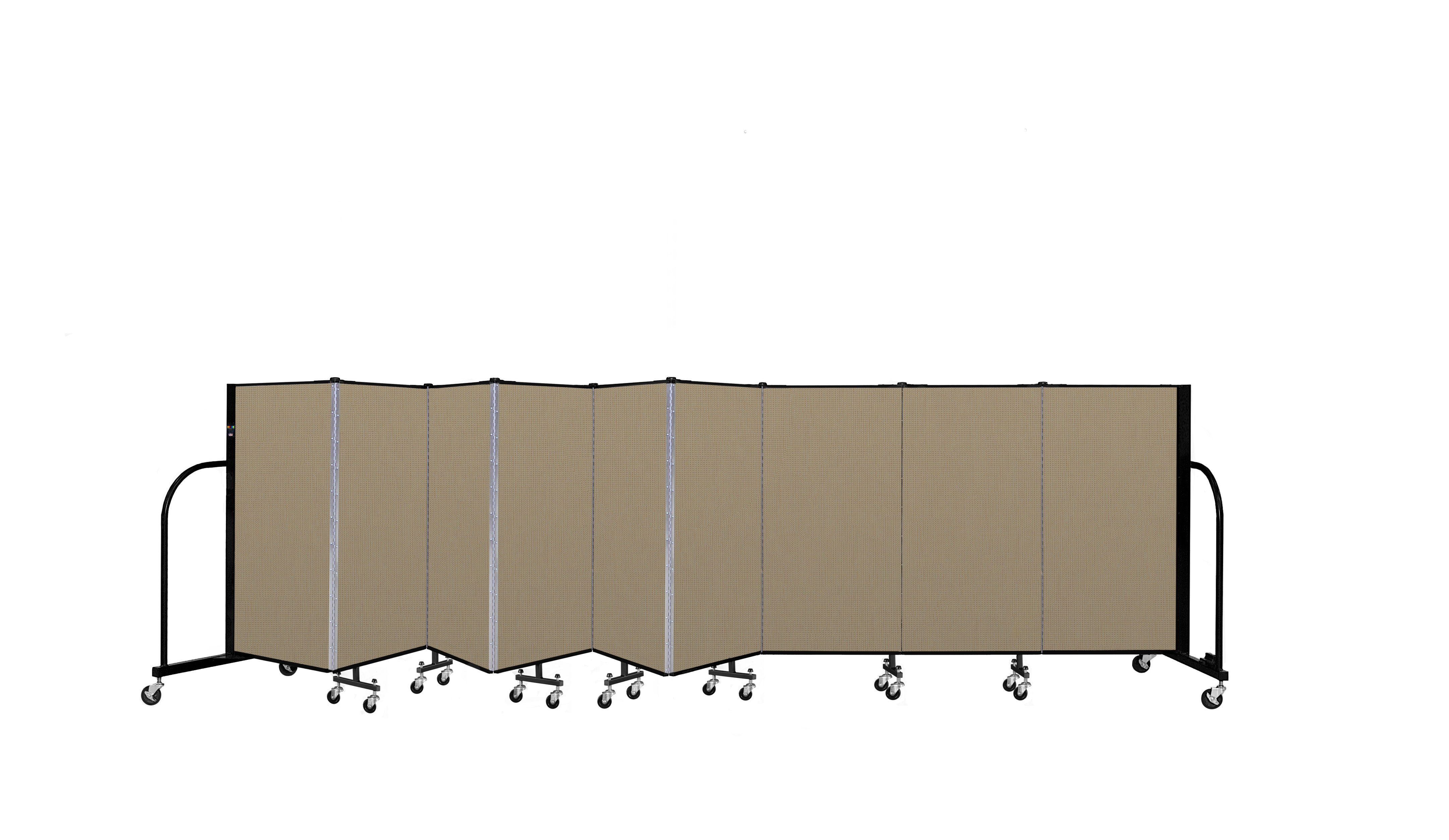 Signature Room Divider - 4'H x 16' 9"L - 9 Panel, Desert, Fabric