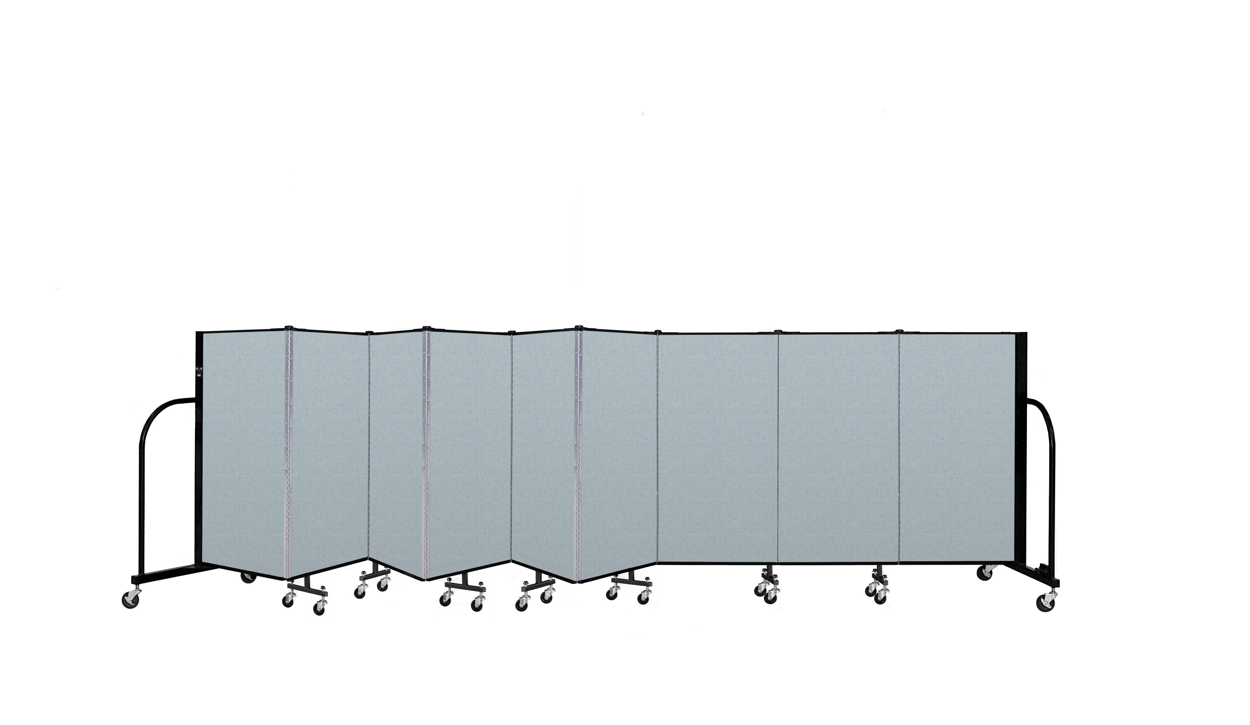Signature Room Divider - 4'H x 16' 9"L - 9 Panel, Blue Tide, Vinyl