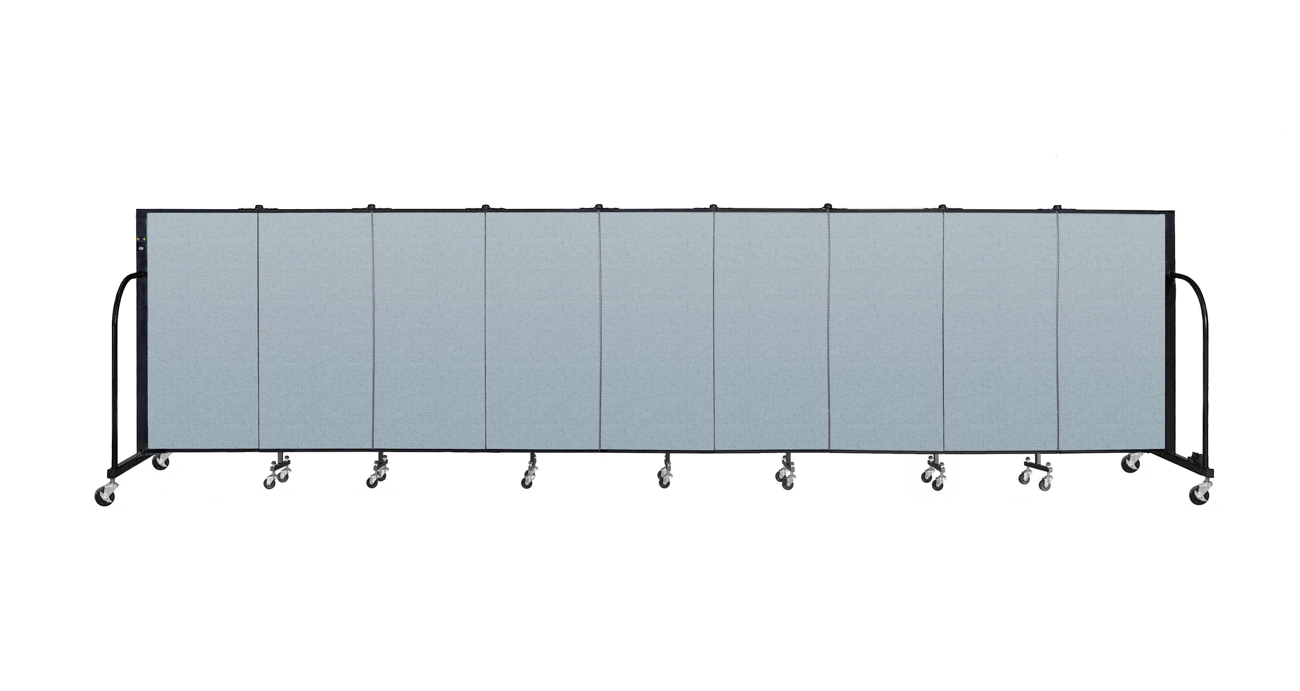 Signature Room Divider - 4'H x 16' 9"L - 9 Panel, Blue Tide, Vinyl