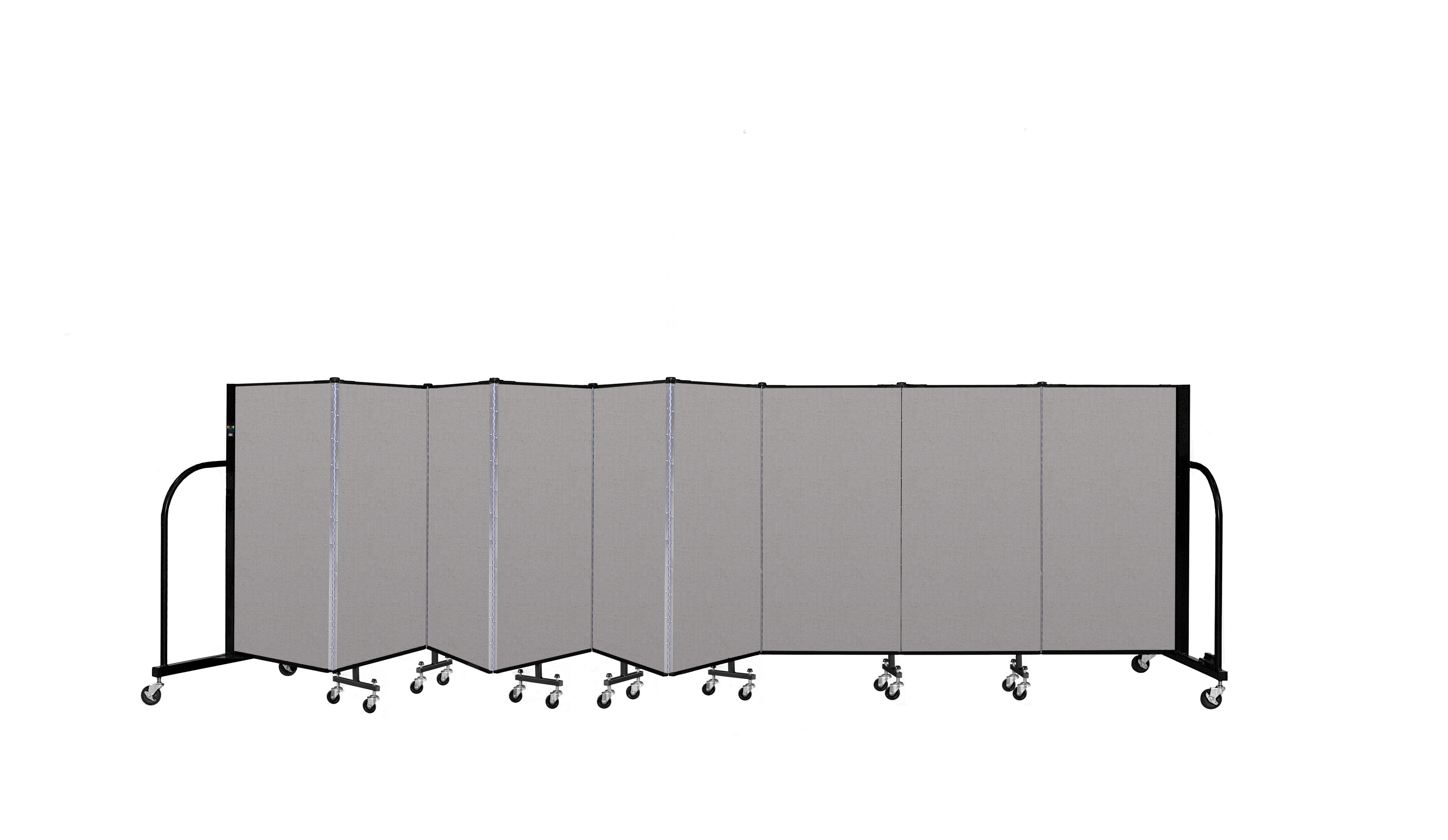 Signature Room Divider - 4'H x 16' 9"L - 9 Panel, Granite, Vinyl