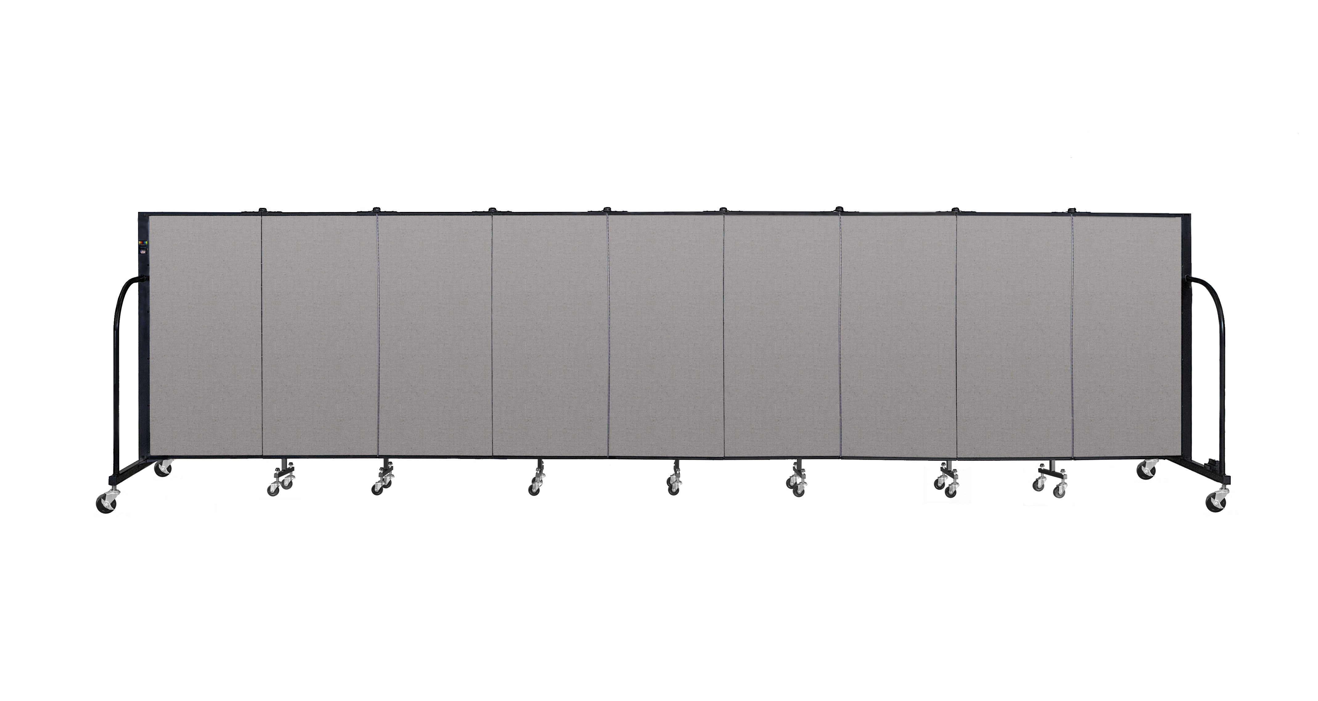 Signature Room Divider - 4'H x 16' 9"L - 9 Panel, Granite, Vinyl