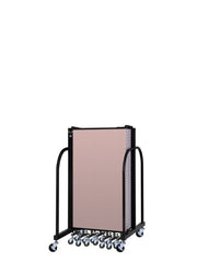 Signature Room Divider - 4'H x 16' 9"L - 9 Panel, Rasberry, Vinyl