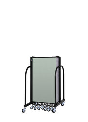 Signature Room Divider - 4'H x 16' 9"L - 9 Panel, Mint, Vinyl