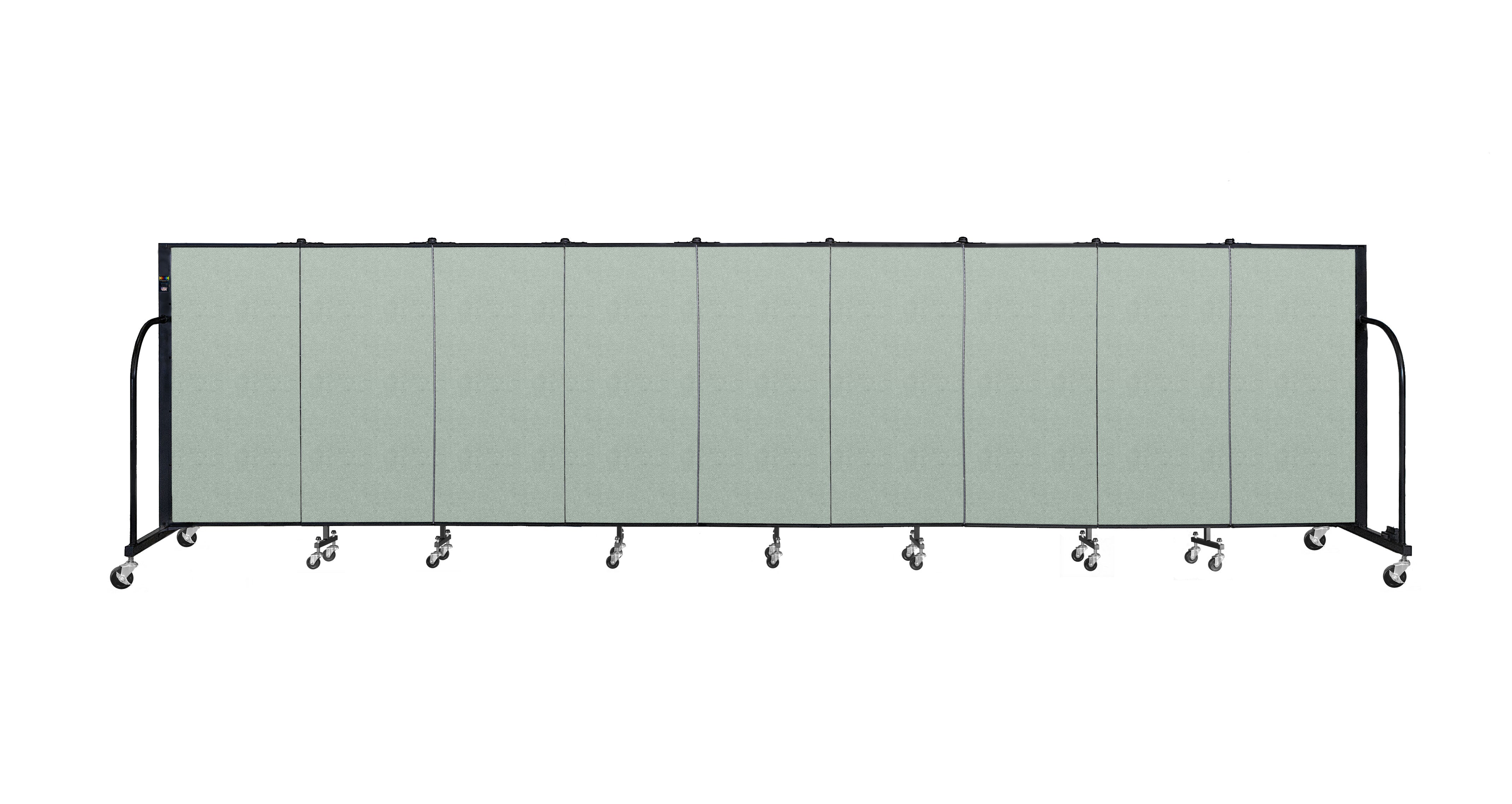 Signature Room Divider - 4'H x 16' 9"L - 9 Panel, Mint, Vinyl