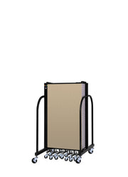 Signature Room Divider - 4'H x 16' 9"L - 9 Panel, Sandalwood, Vinyl