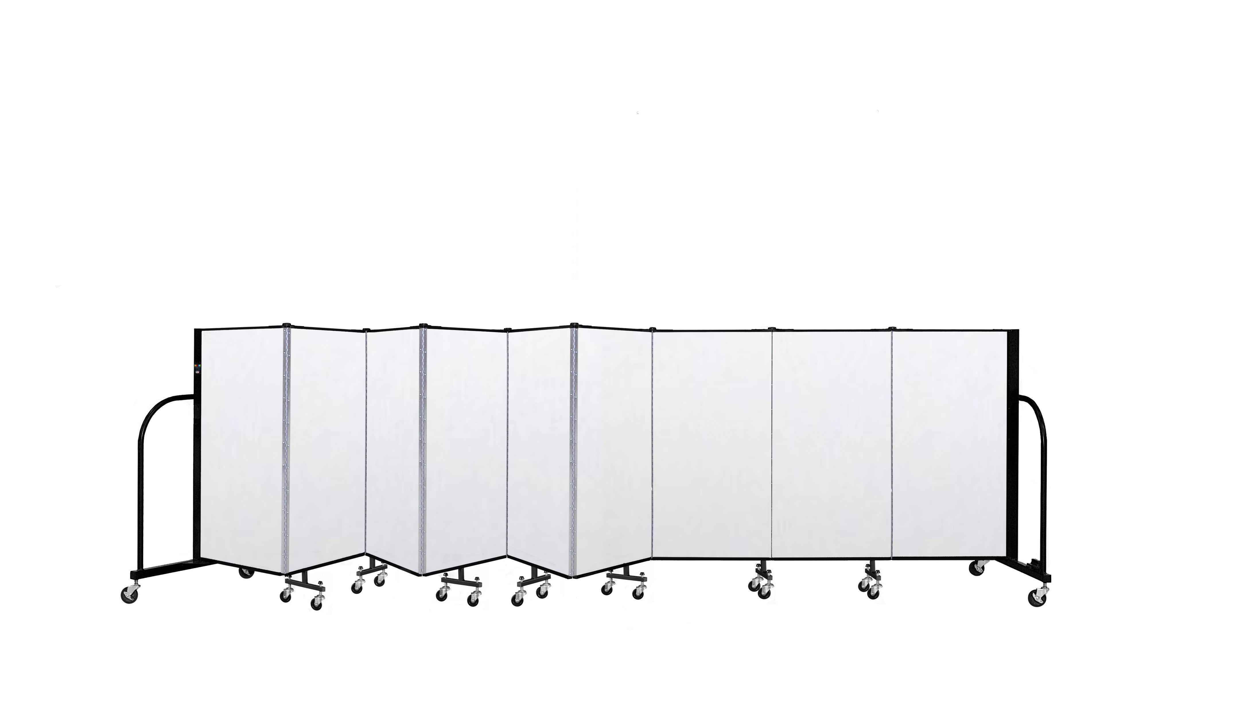Signature Room Divider - 4'H x 16' 9"L - 9 Panel, Ice, Vinyl