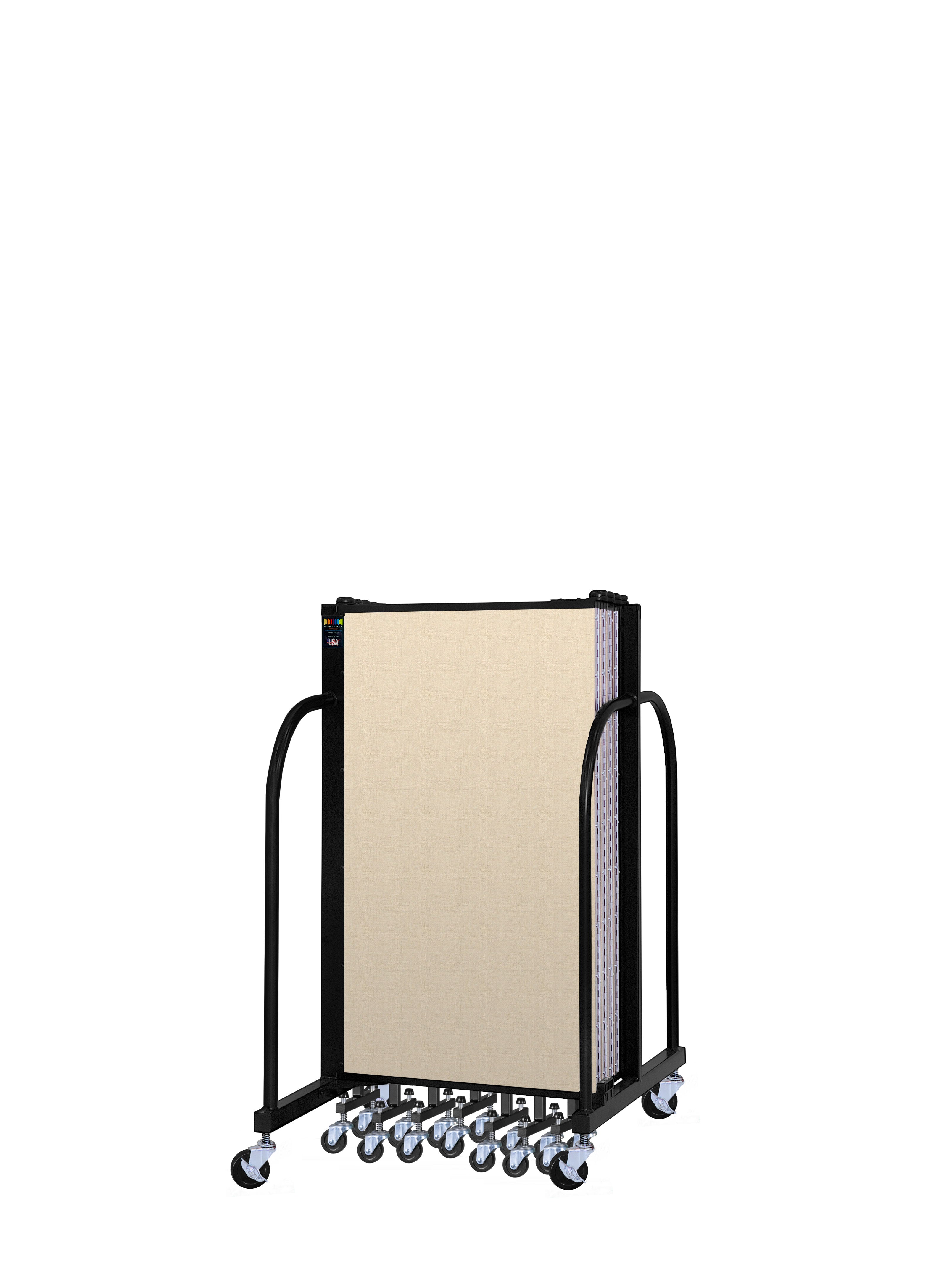 Signature Room Divider - 4'H x 16' 9"L - 9 Panel, Hazelnut, Vinyl