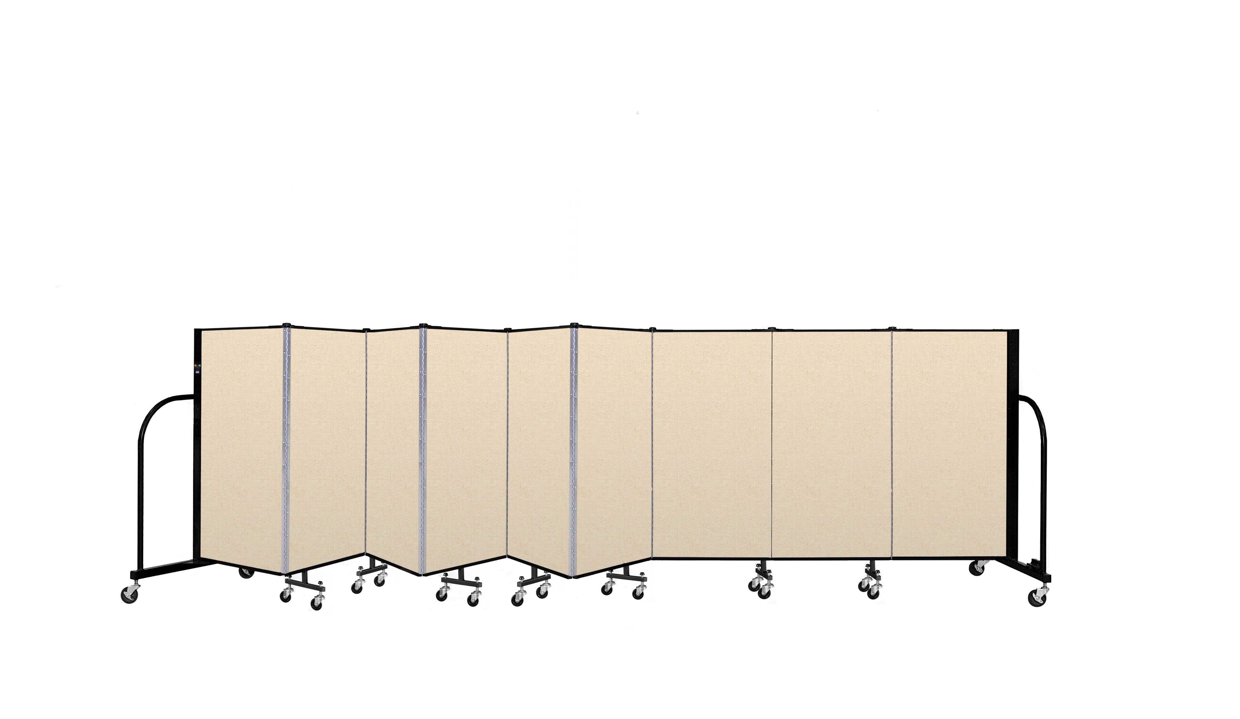Signature Room Divider - 4'H x 16' 9"L - 9 Panel, Hazelnut, Vinyl