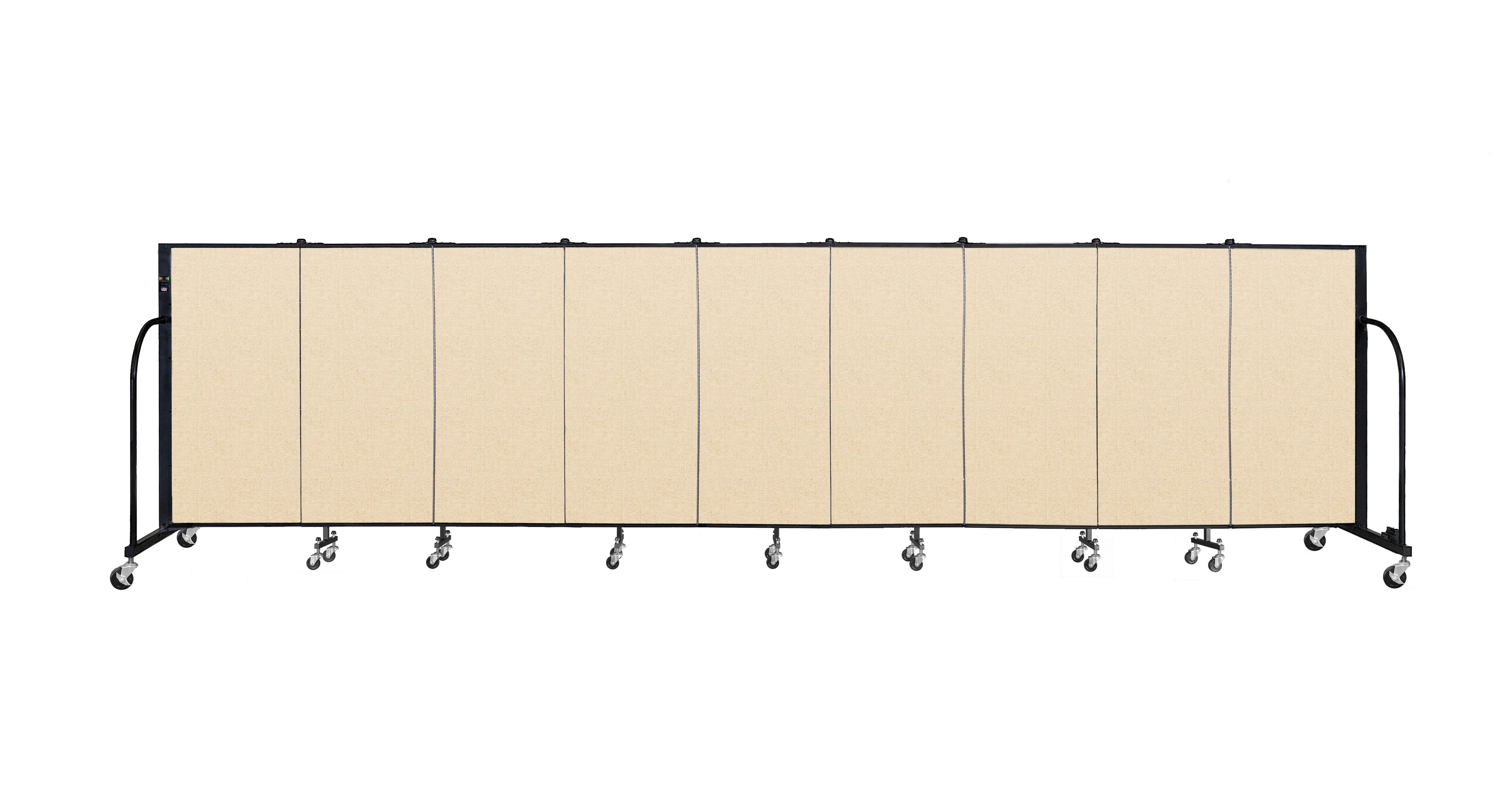 Signature Room Divider - 4'H x 16' 9"L - 9 Panel, Hazelnut, Vinyl