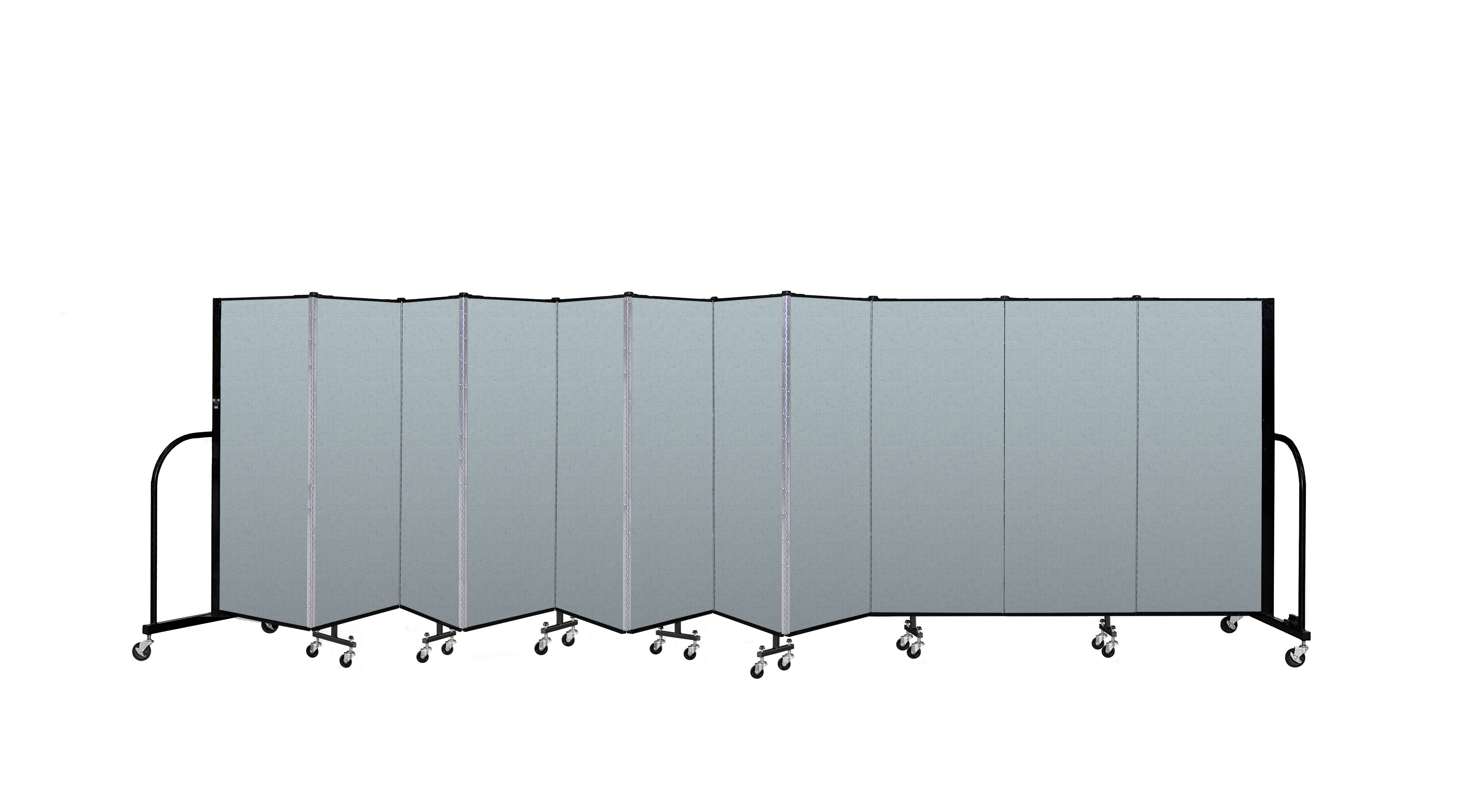 Signature Room Divider - 5'H x 20' 5"L - 11 Panel, Blue Tide, Vinyl