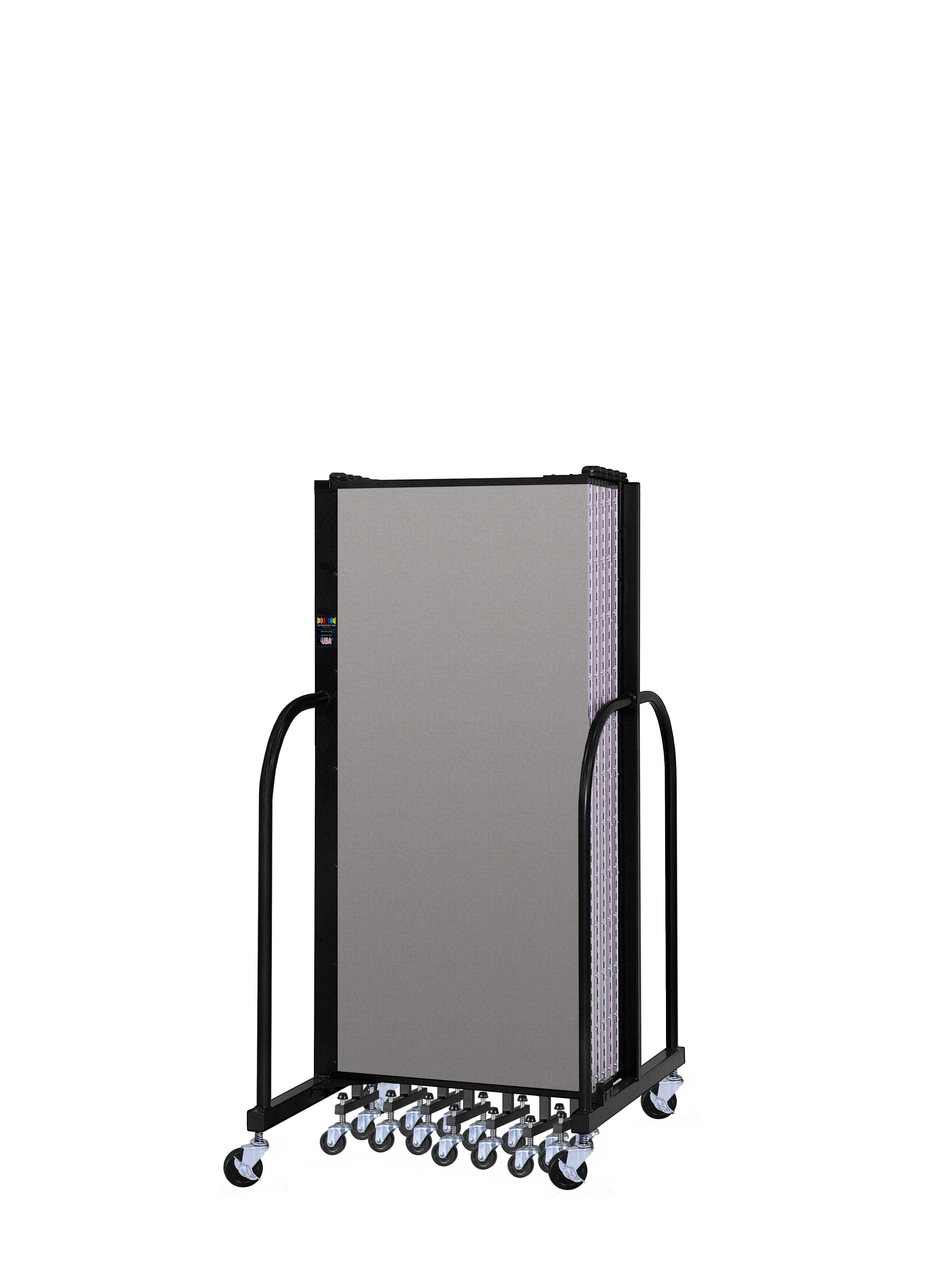 Signature Room Divider - 5'H x 20' 5"L - 11 Panel, Granite, Vinyl