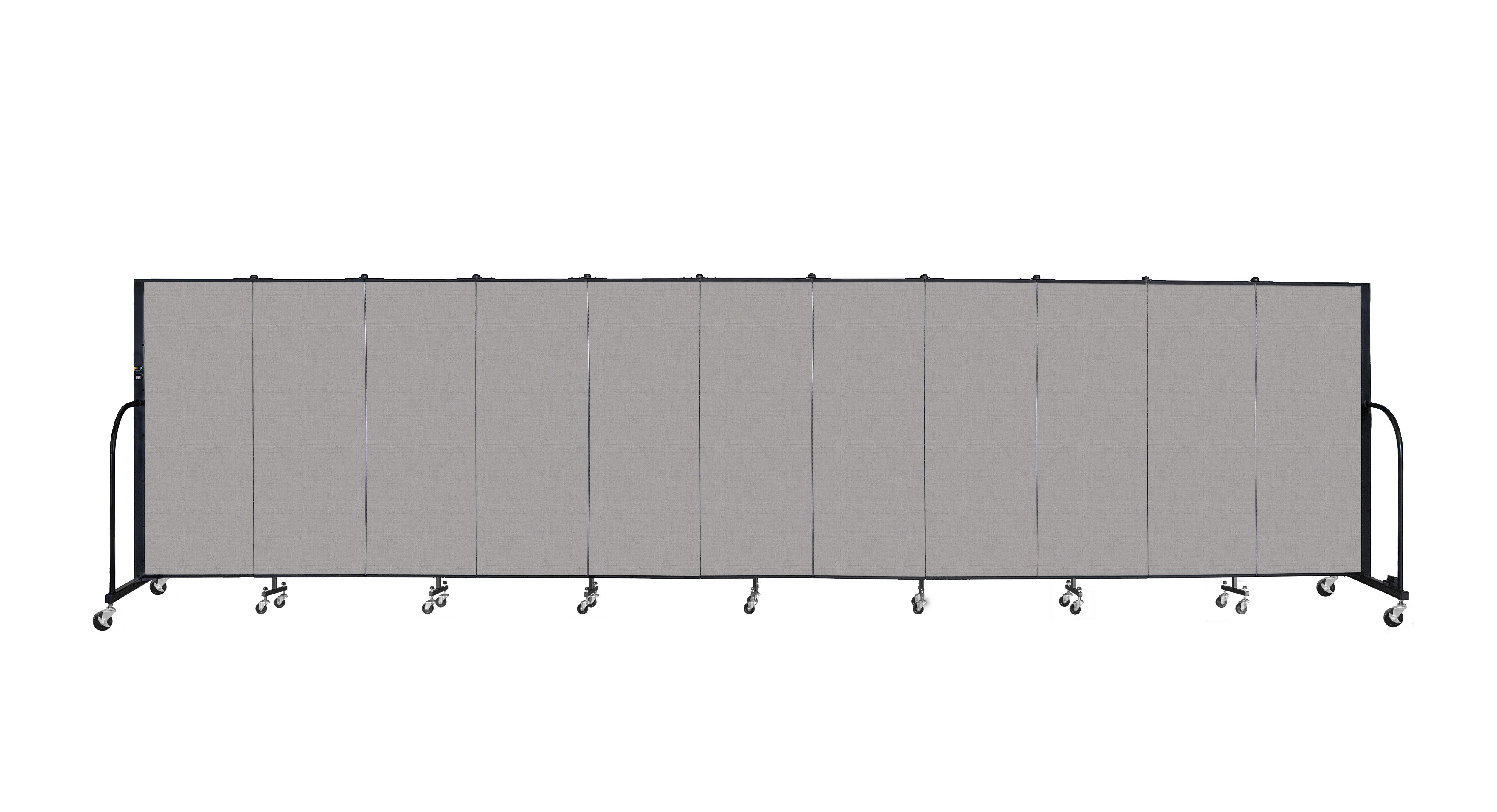 Signature Room Divider - 5'H x 20' 5"L - 11 Panel, Granite, Vinyl