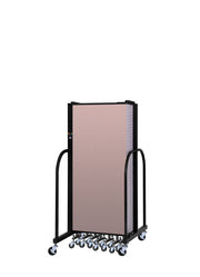 Signature Room Divider - 5'H x 20' 5"L - 11 Panel, Rasberry, Vinyl