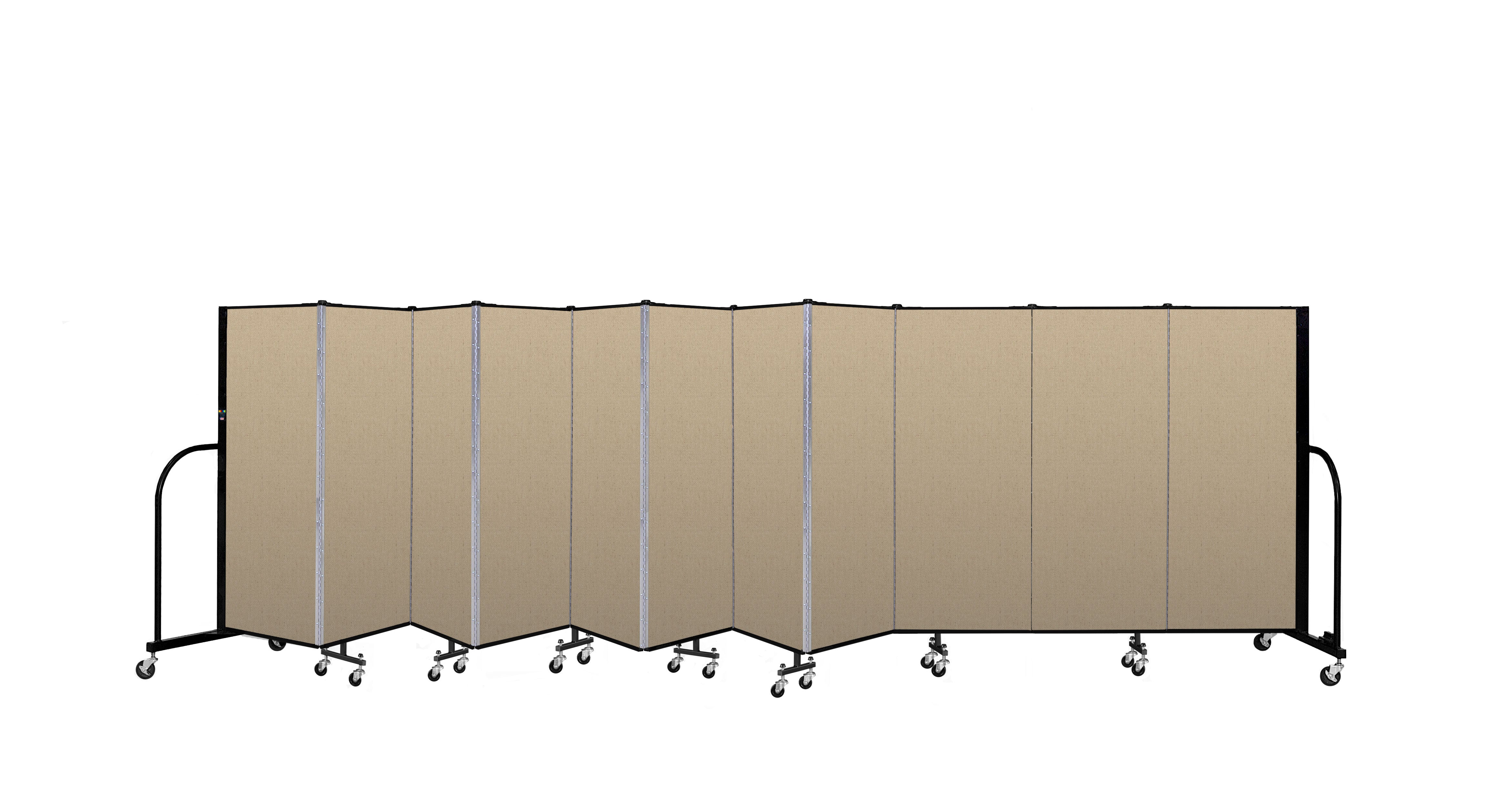 Signature Room Divider - 5'H x 20' 5"L - 11 Panel, Sandalwood, Vinyl