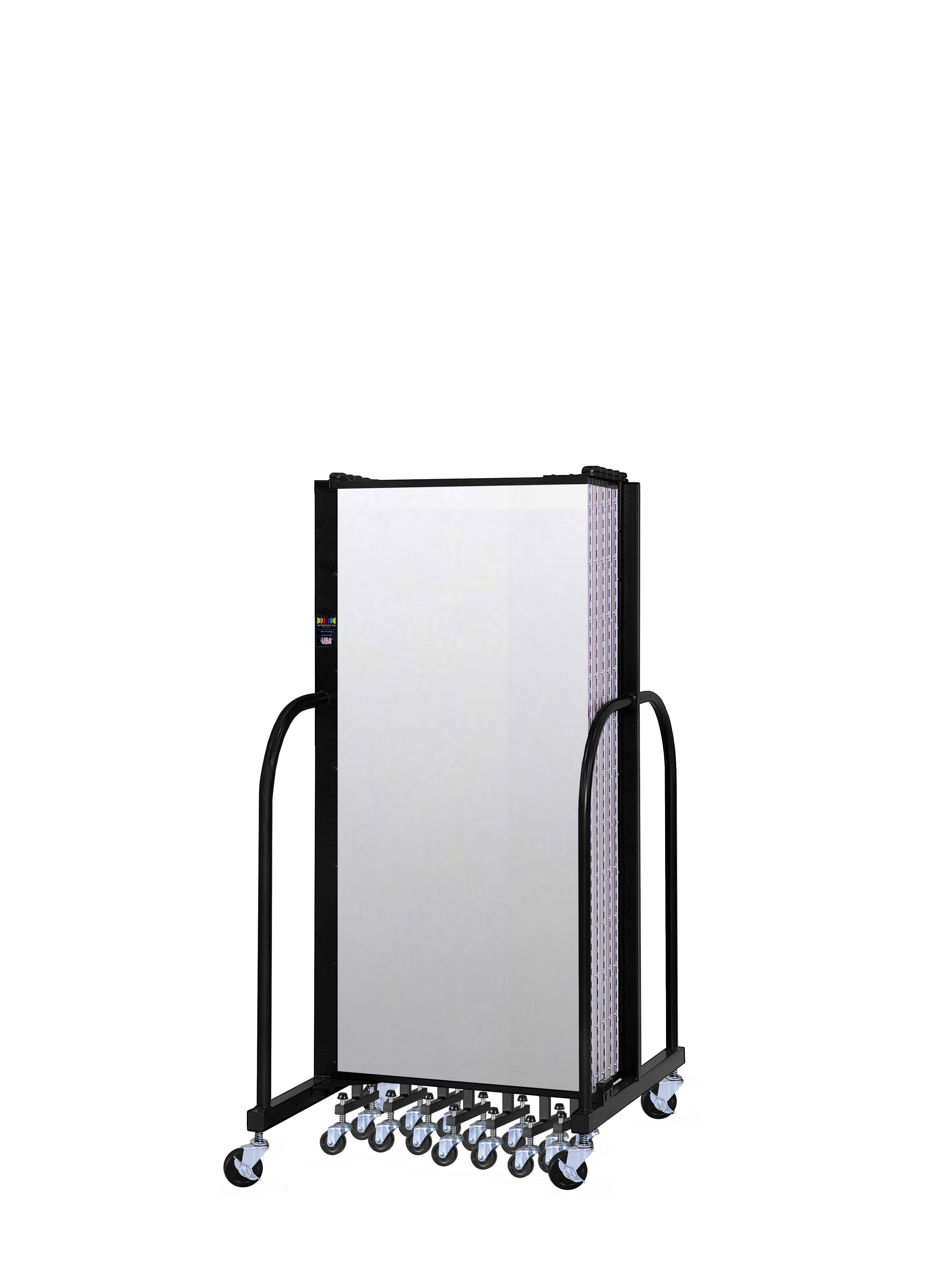 Signature Room Divider - 5'H x 20' 5"L - 11 Panel, Ice, Vinyl