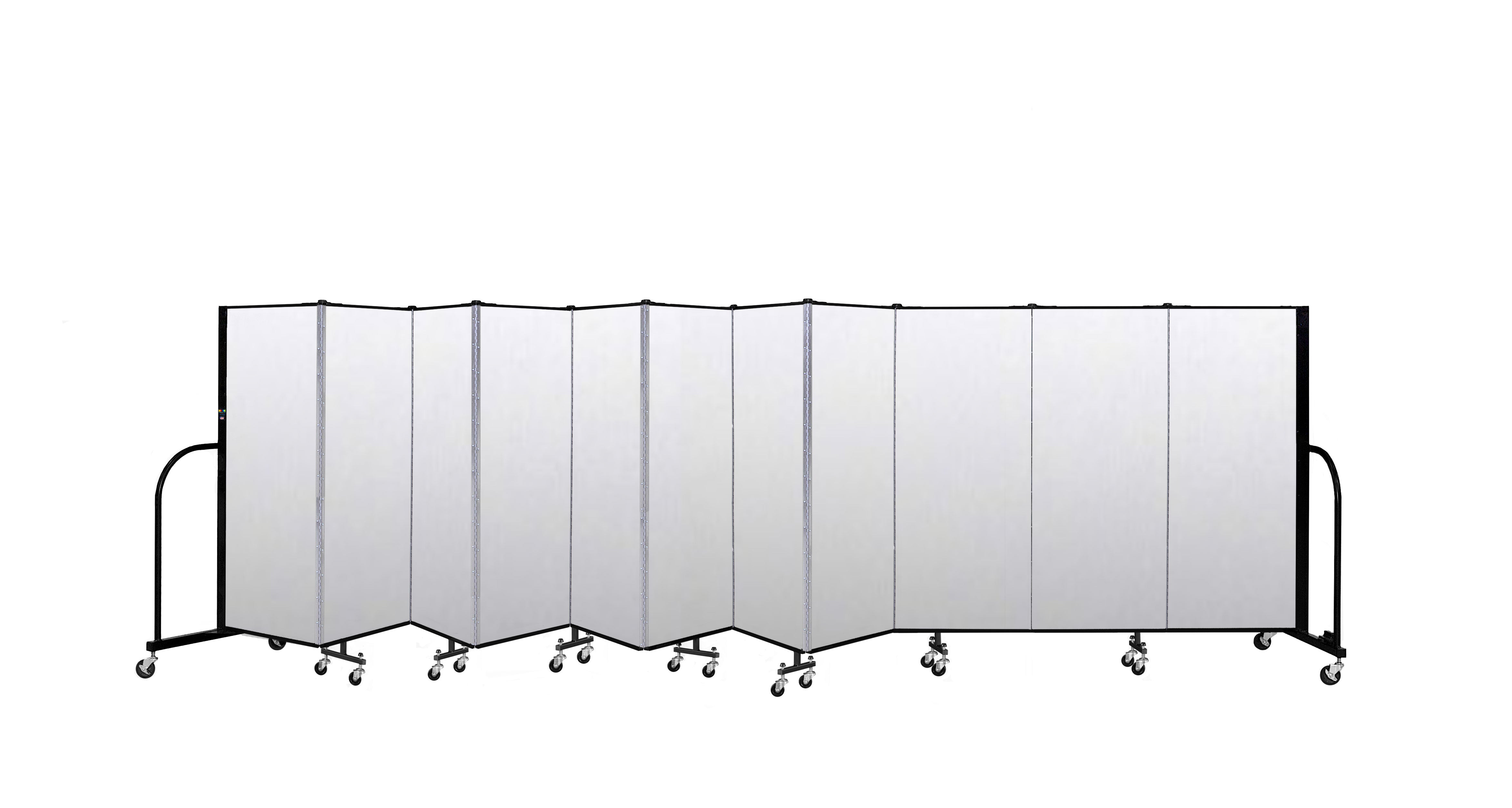 Signature Room Divider - 5'H x 20' 5"L - 11 Panel, Ice, Vinyl
