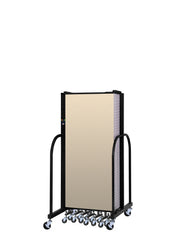 Signature Room Divider - 5'H x 20' 5"L - 11 Panel, Hazelnut, Vinyl