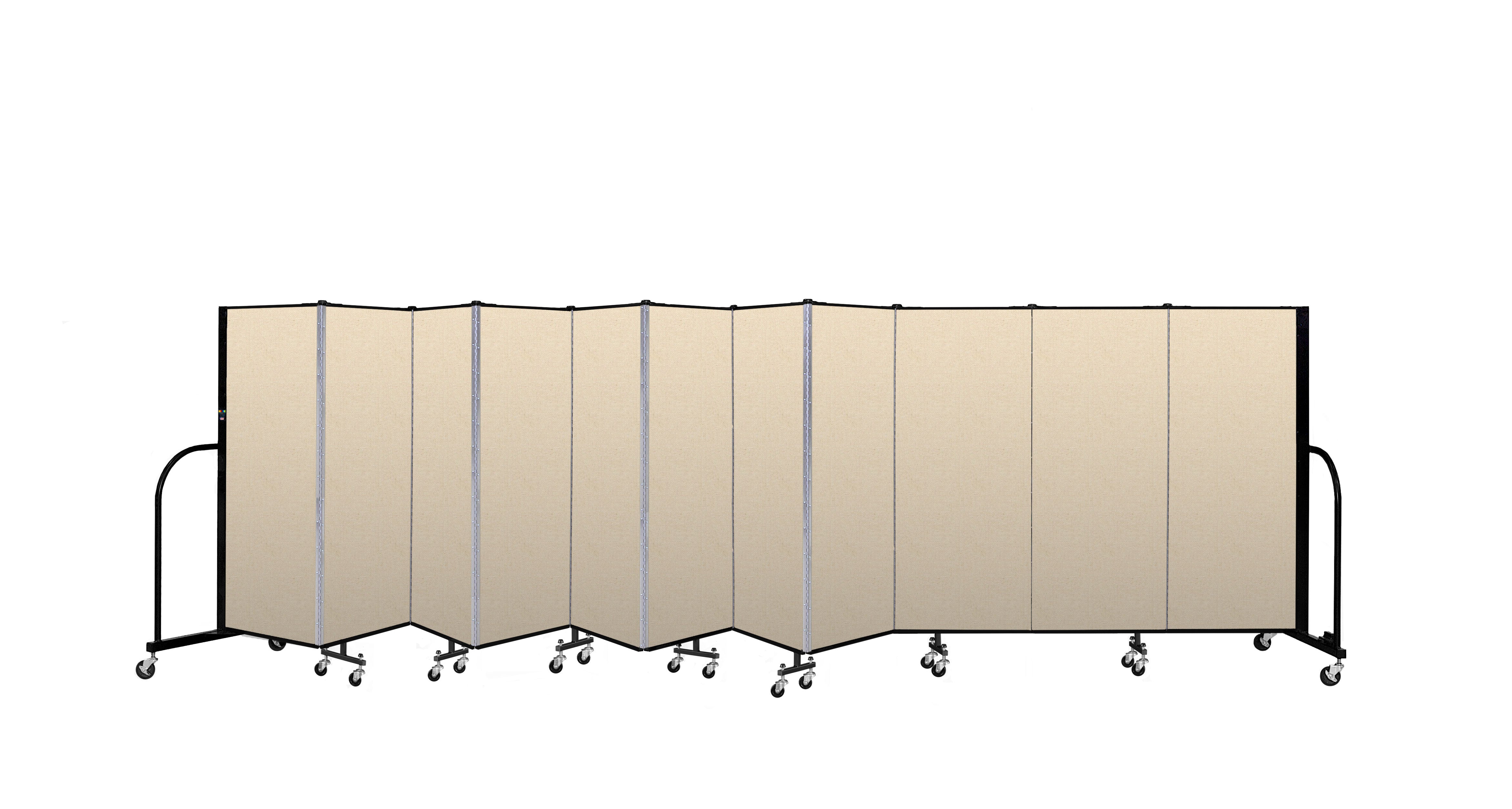 Signature Room Divider - 5'H x 20' 5"L - 11 Panel, Hazelnut, Vinyl