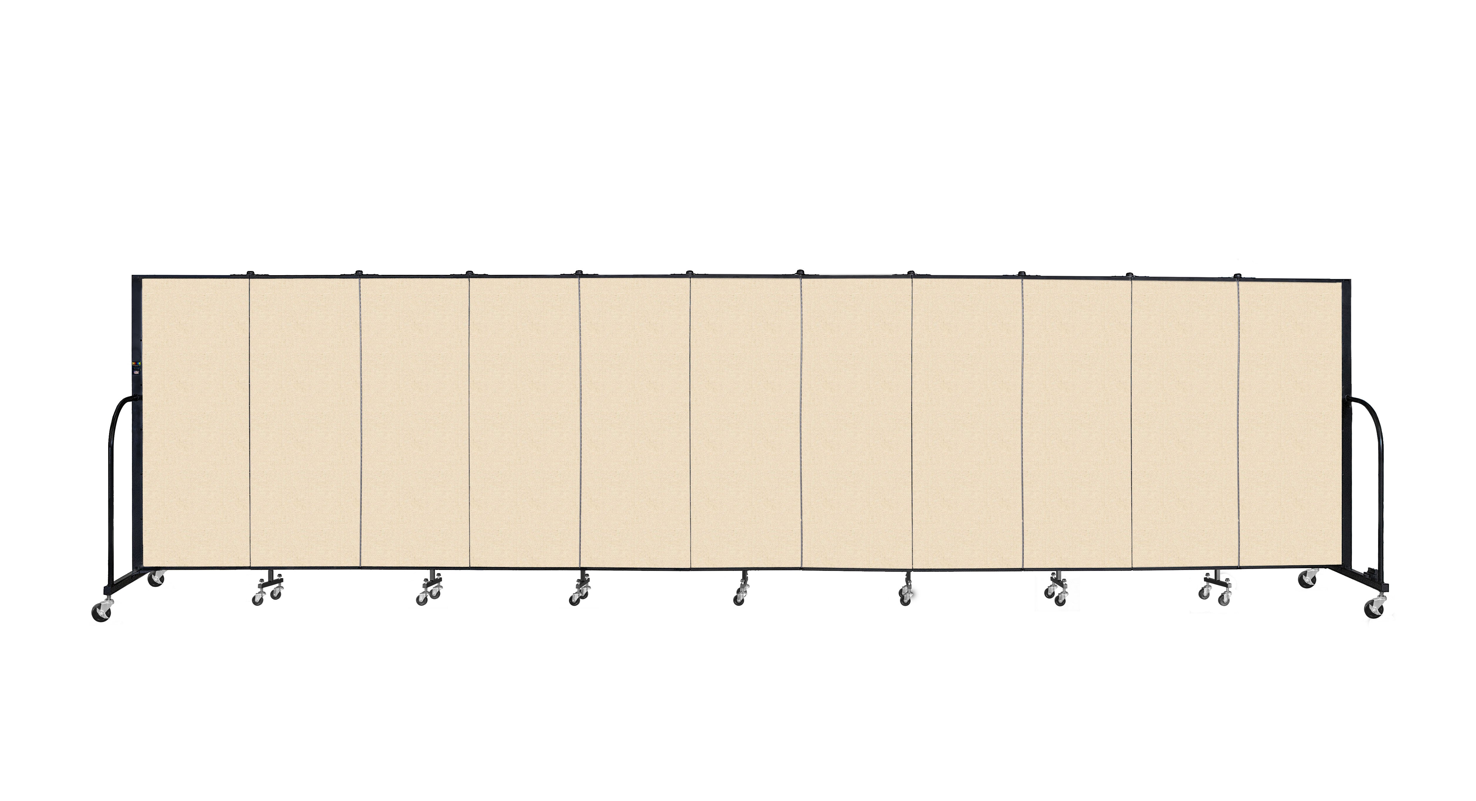 Signature Room Divider - 5'H x 20' 5"L - 11 Panel, Hazelnut, Vinyl