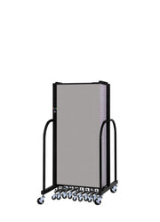 Signature Room Divider - 5'H x 24' 1"L - 13 Panel, Granite, Vinyl