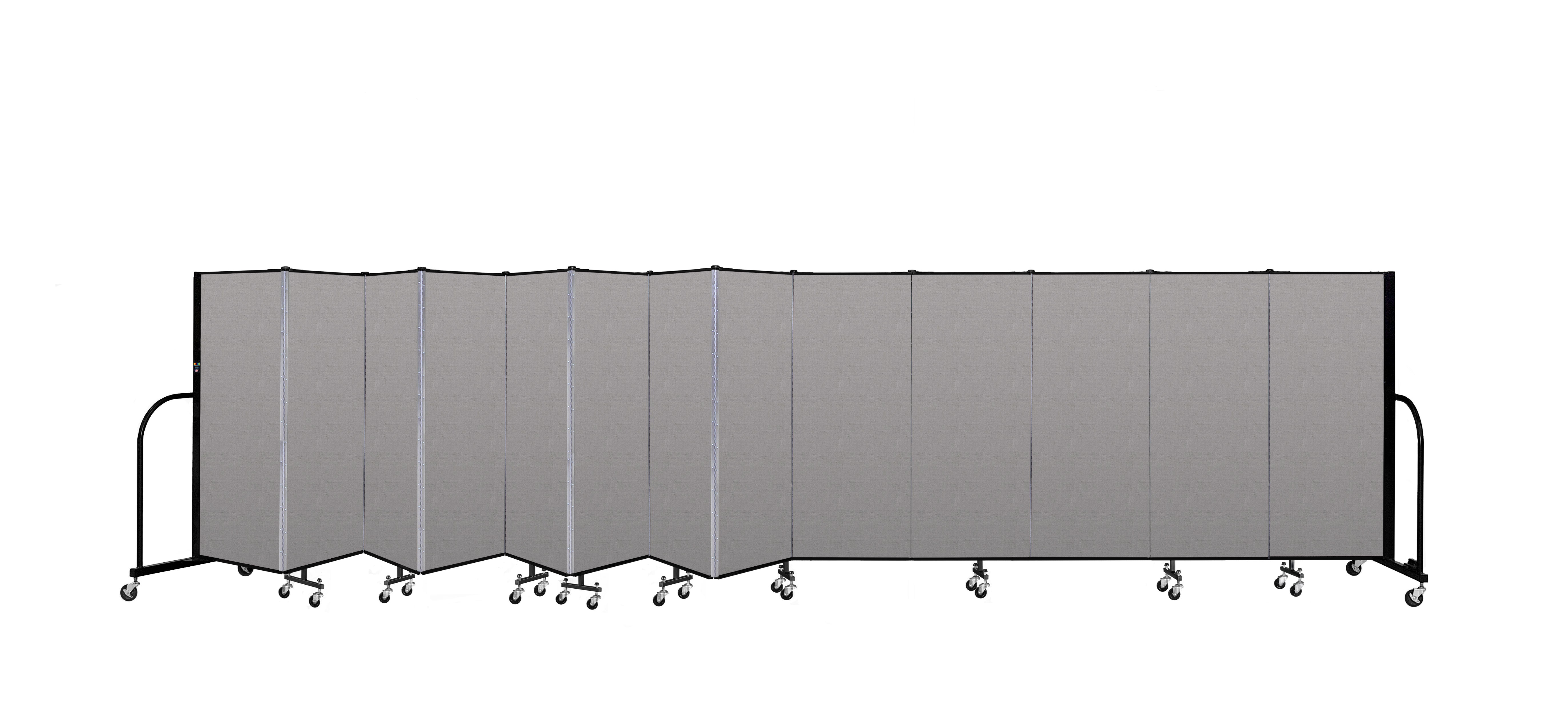 Signature Room Divider - 5'H x 24' 1"L - 13 Panel, Granite, Vinyl