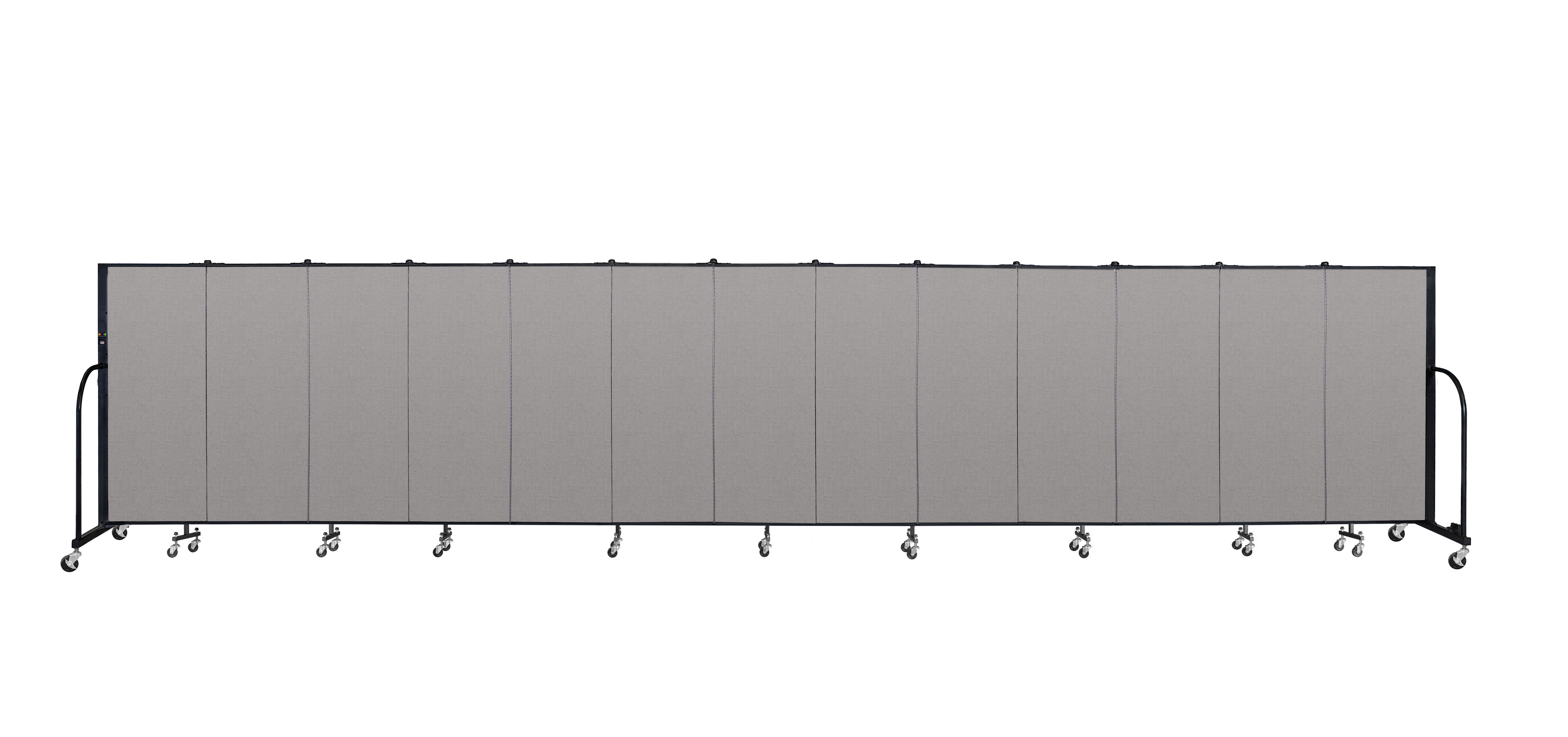 Signature Room Divider - 5'H x 24' 1"L - 13 Panel, Granite, Vinyl