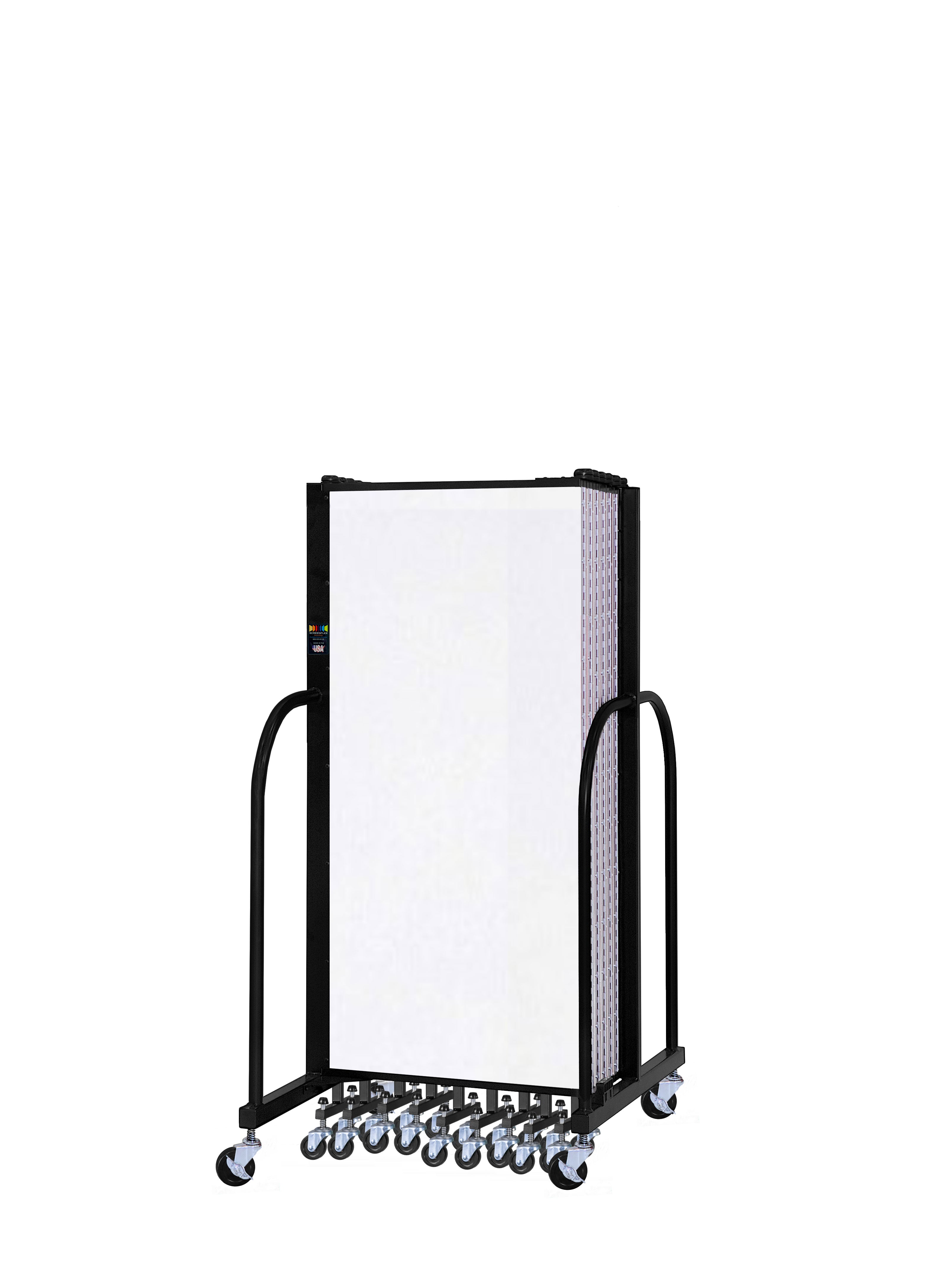 Signature Room Divider - 5'H x 24' 1"L - 13 Panel, Ice, Vinyl