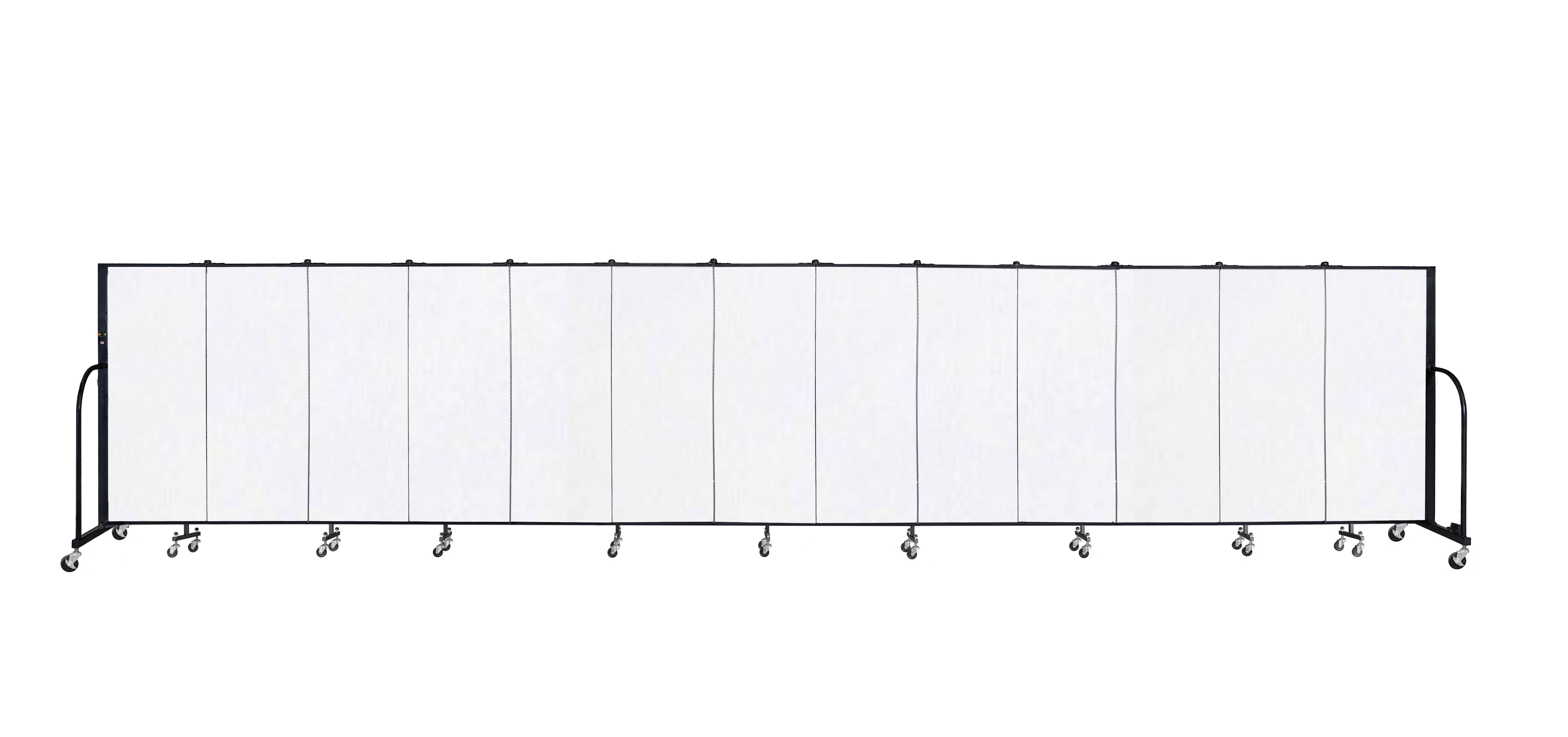 Signature Room Divider - 5'H x 24' 1"L - 13 Panel, Ice, Vinyl