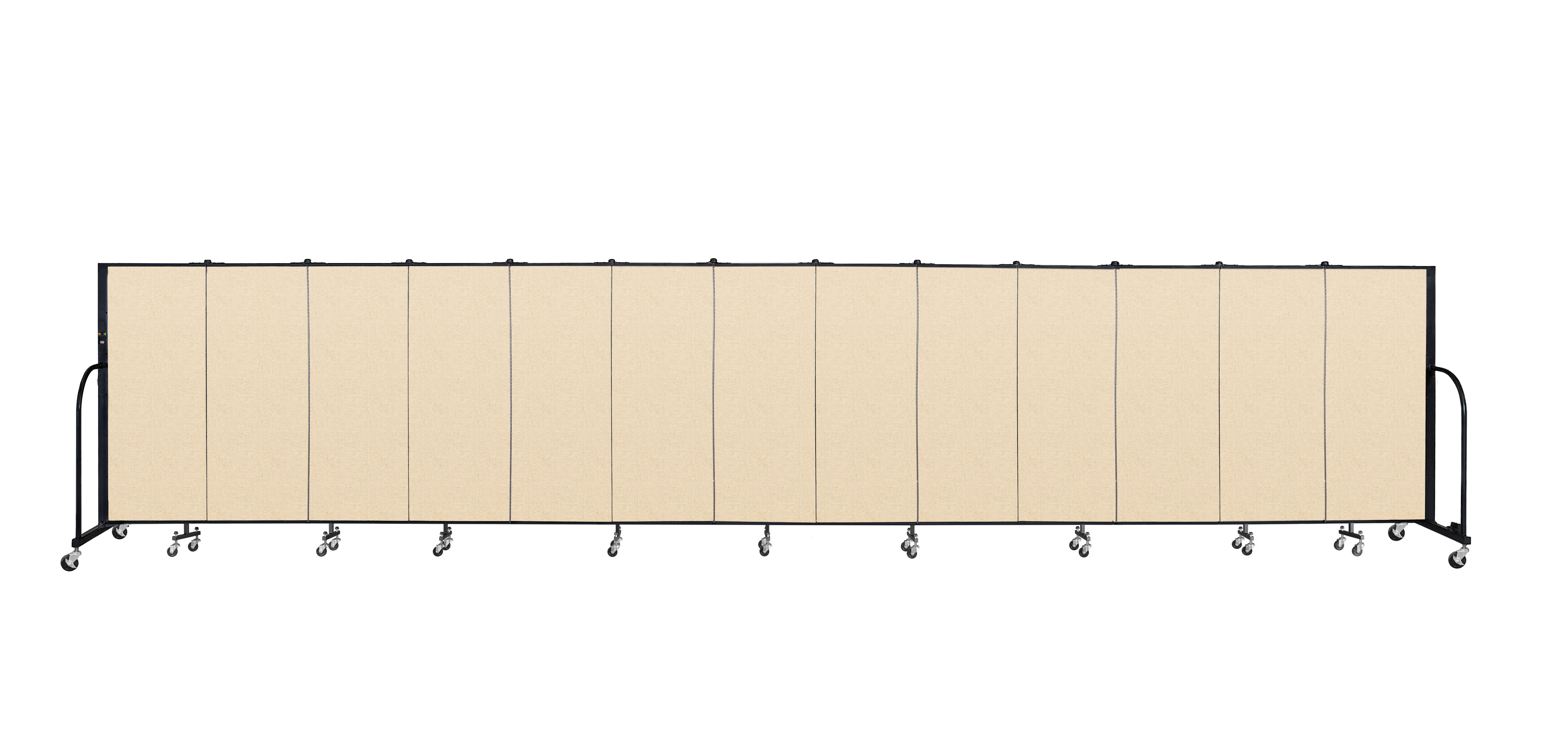 Signature Room Divider - 5'H x 24' 1"L - 13 Panel, Hazelnut, Vinyl