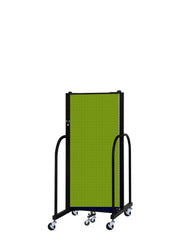 Signature Room Divider - 5'H x 5' 9"L - 3 Panel, Apple Green, Fabric