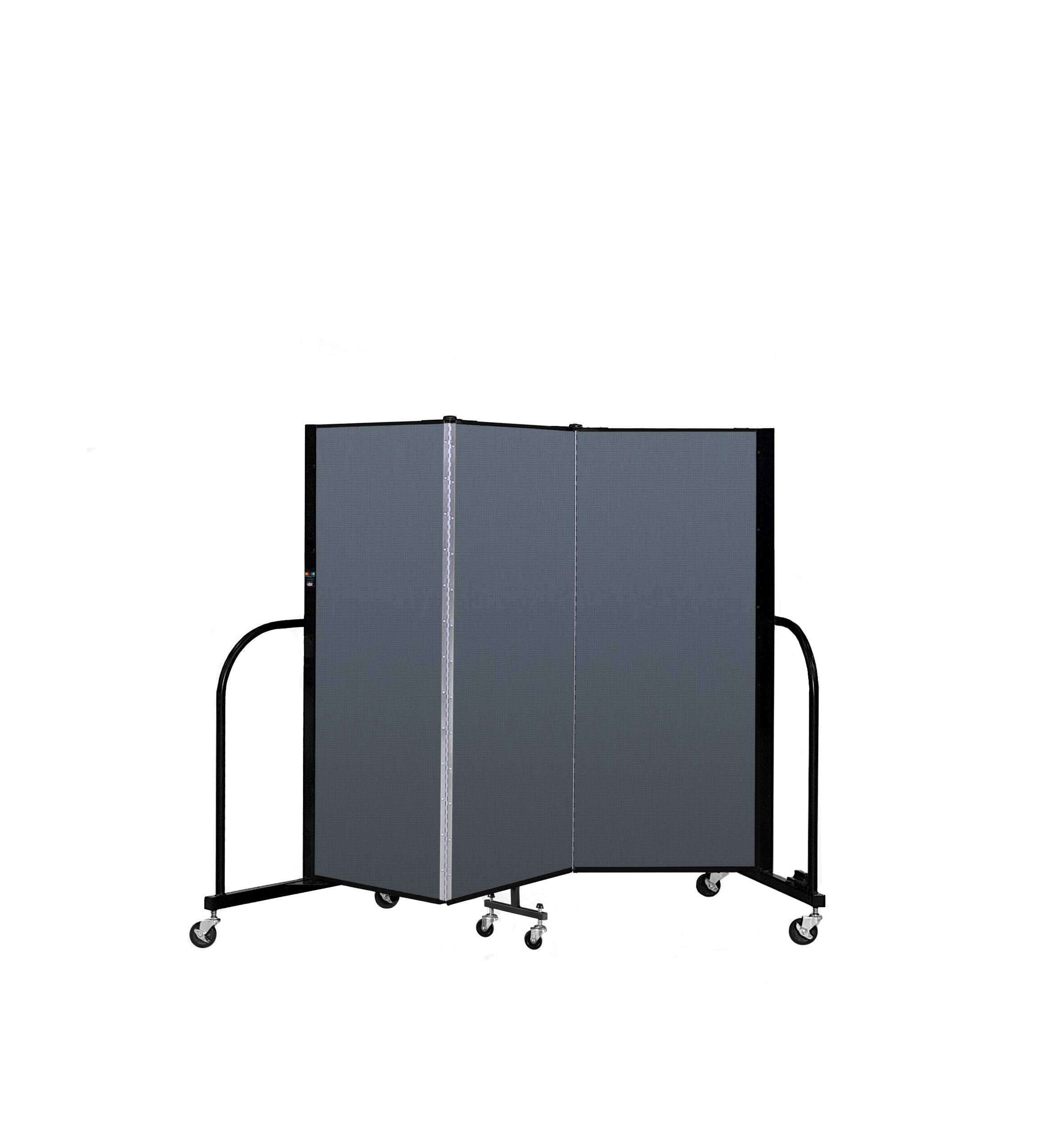 Signature Room Divider - 5'H x 5' 9"L - 3 Panel, Lake, Fabric