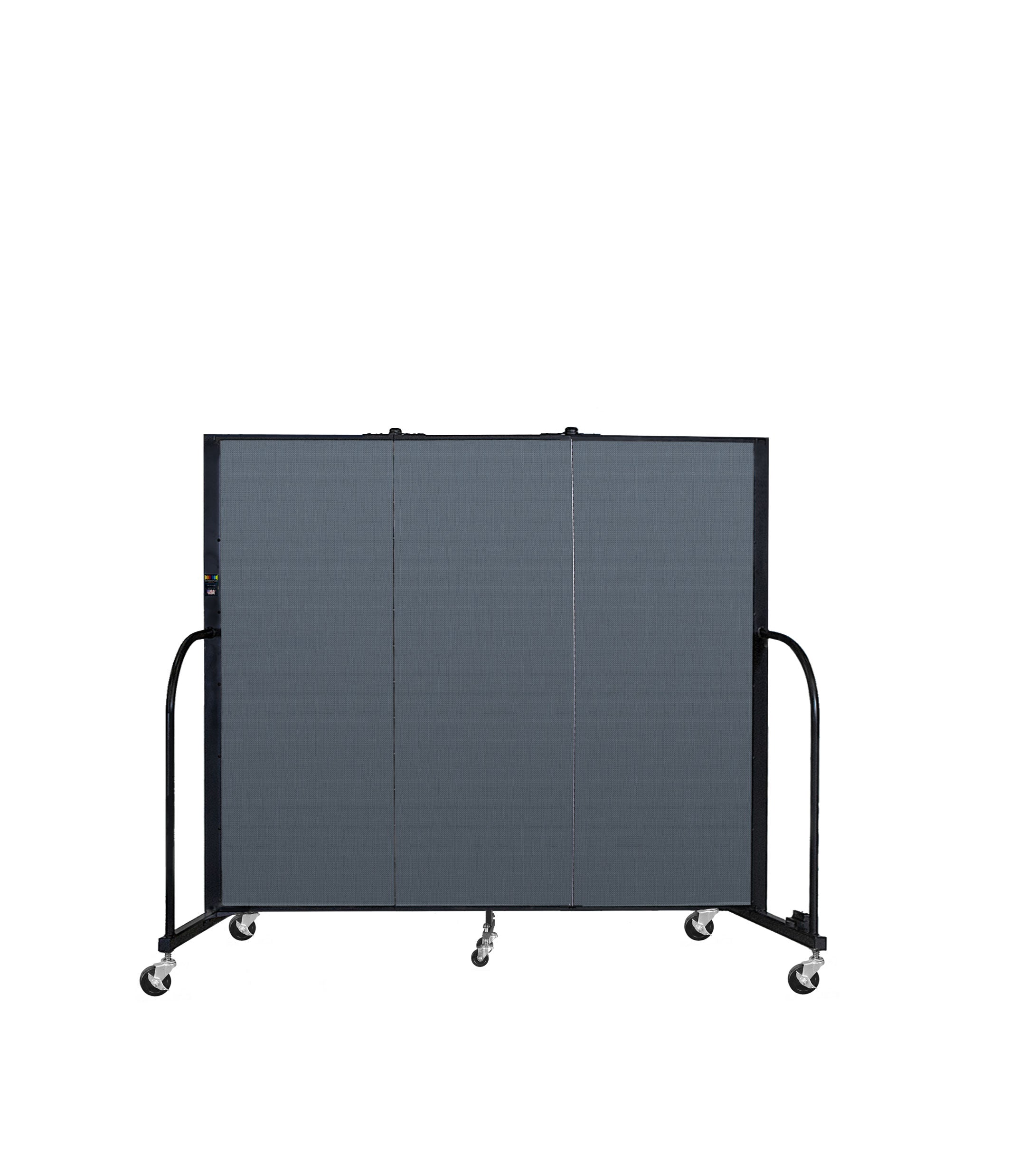 Signature Room Divider - 5'H x 5' 9"L - 3 Panel, Lake, Fabric