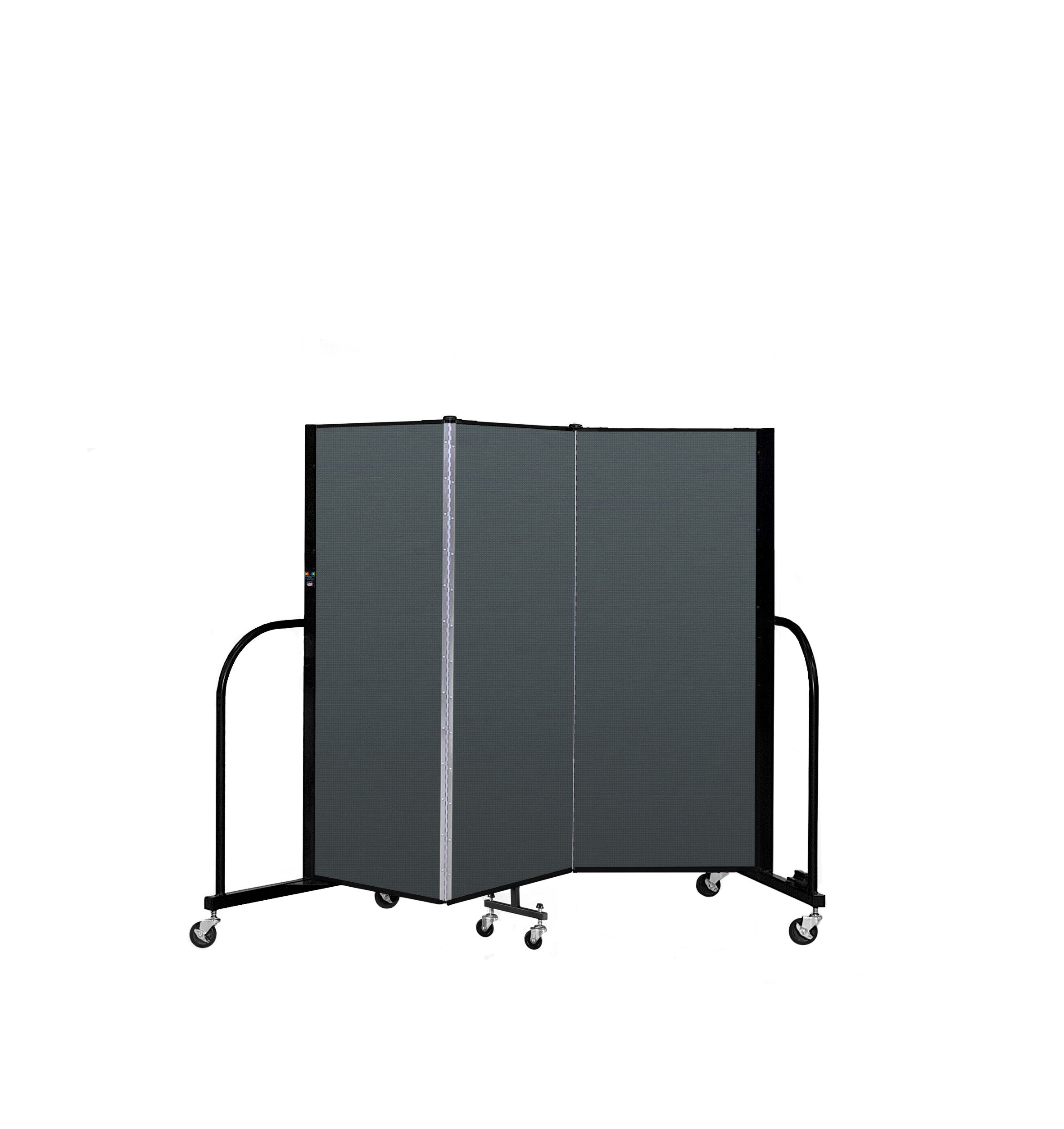 Signature Room Divider - 5'H x 5' 9"L - 3 Panel, Mallard, Fabric