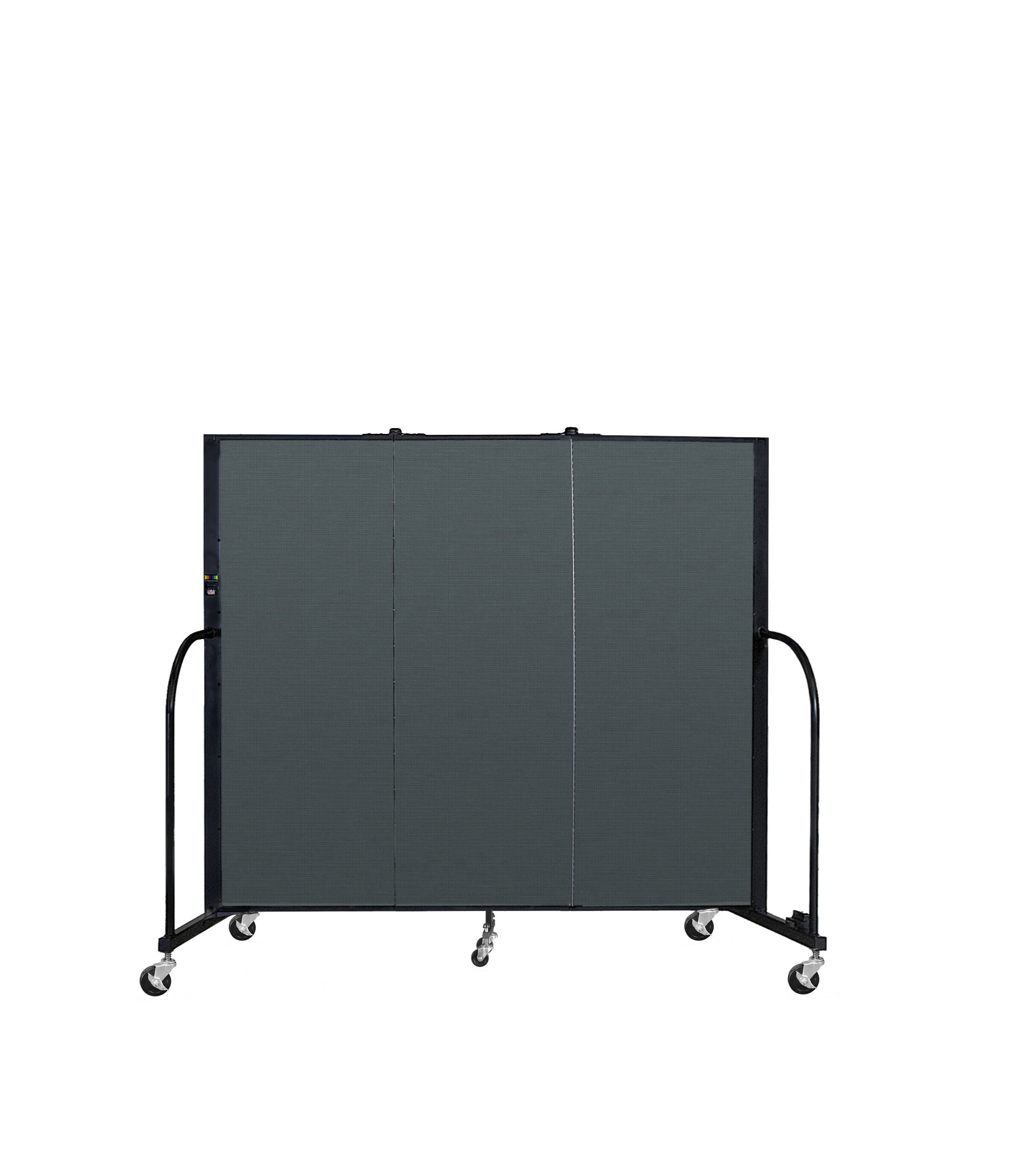 Signature Room Divider - 5'H x 5' 9"L - 3 Panel, Mallard, Fabric