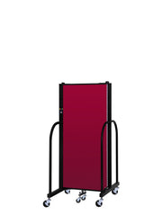 Signature Room Divider - 5'H x 5' 9"L - 3 Panel, Primary Red, Fabric