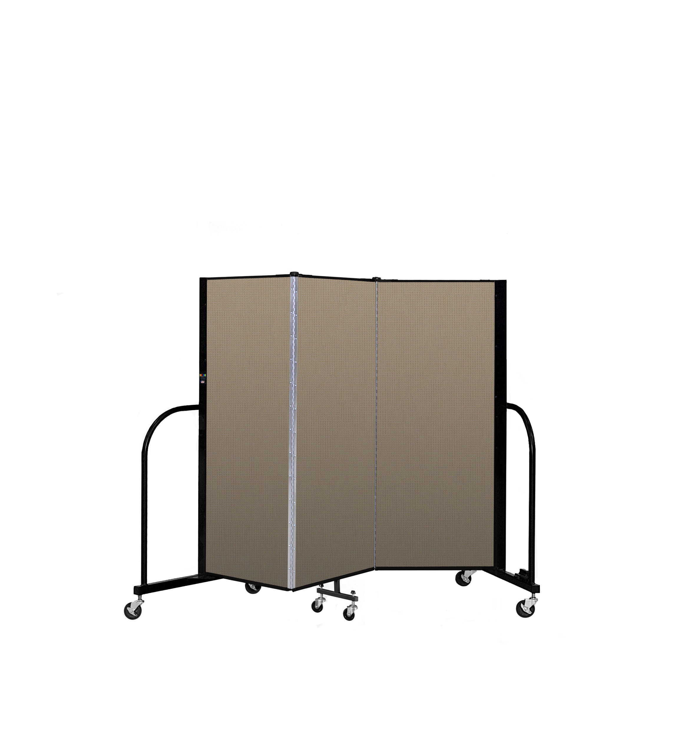 Signature Room Divider - 5'H x 5' 9"L - 3 Panel, Desert, Fabric