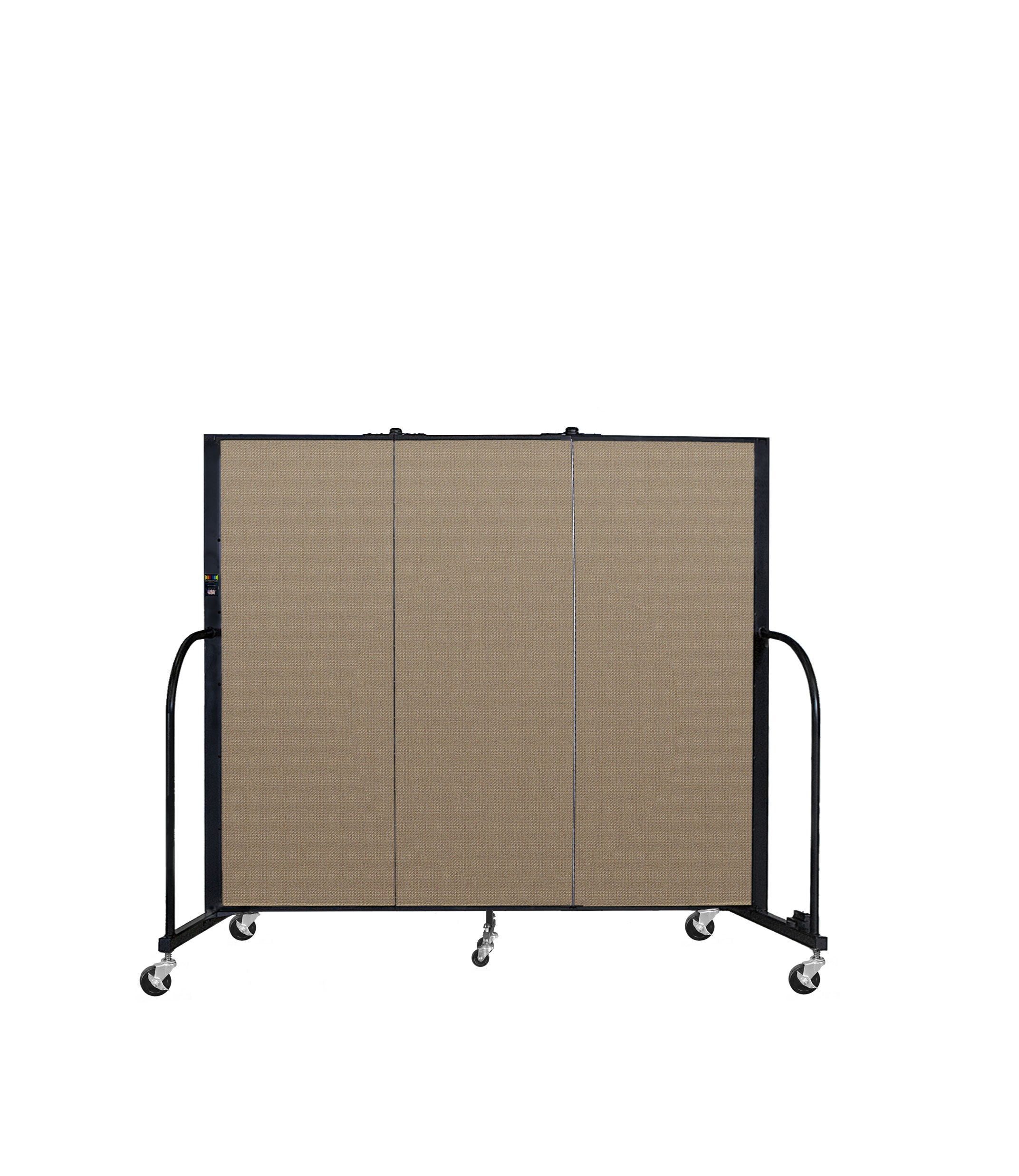 Signature Room Divider - 5'H x 5' 9"L - 3 Panel, Desert, Fabric