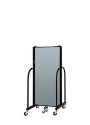 Signature Room Divider - 5'H x 5' 9"L - 3 Panel, Blue Tide, Vinyl