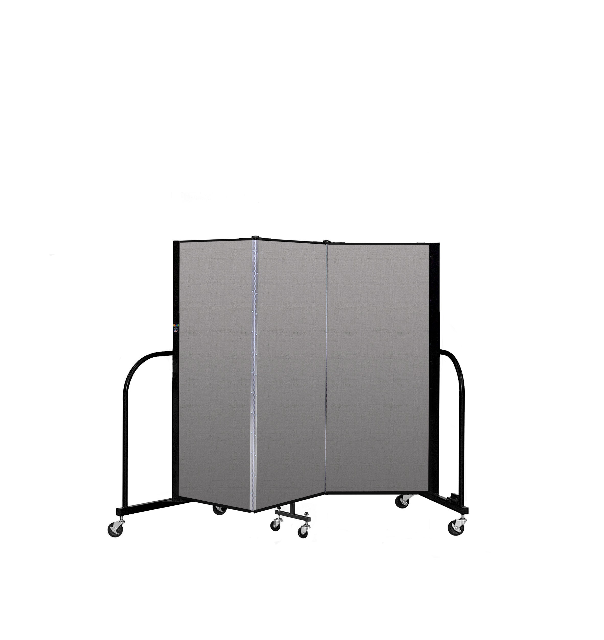 Signature Room Divider - 5'H x 5' 9"L - 3 Panel, Granite, Vinyl