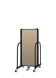 Signature Room Divider - 5'H x 5' 9"L - 3 Panel, Sandalwood, Vinyl