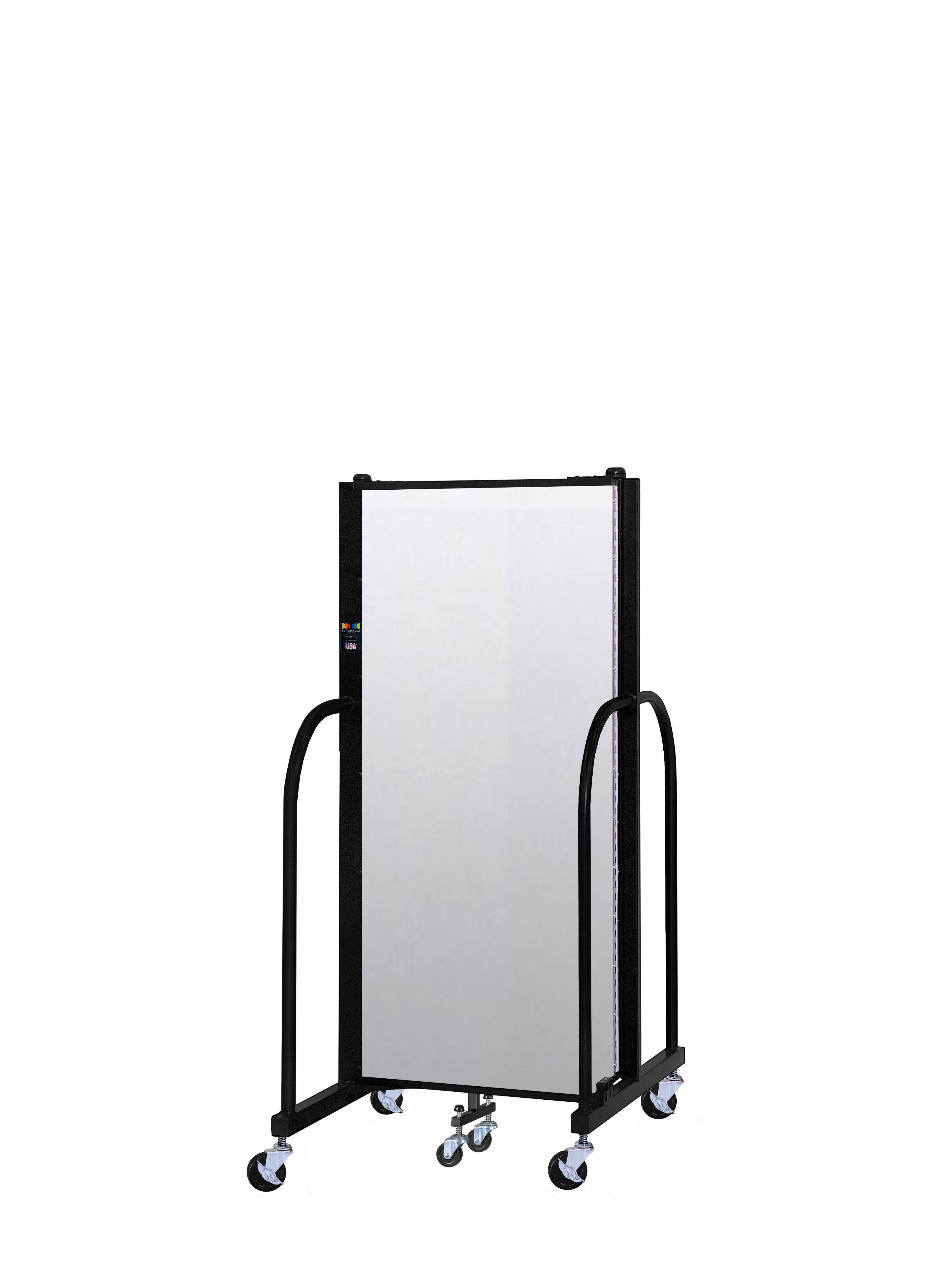 Signature Room Divider - 5'H x 5' 9"L - 3 Panel, Ice, Vinyl