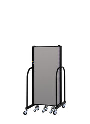 Signature Room Divider - 5'H x 9' 5"L - 5 Panel, Granite, Vinyl