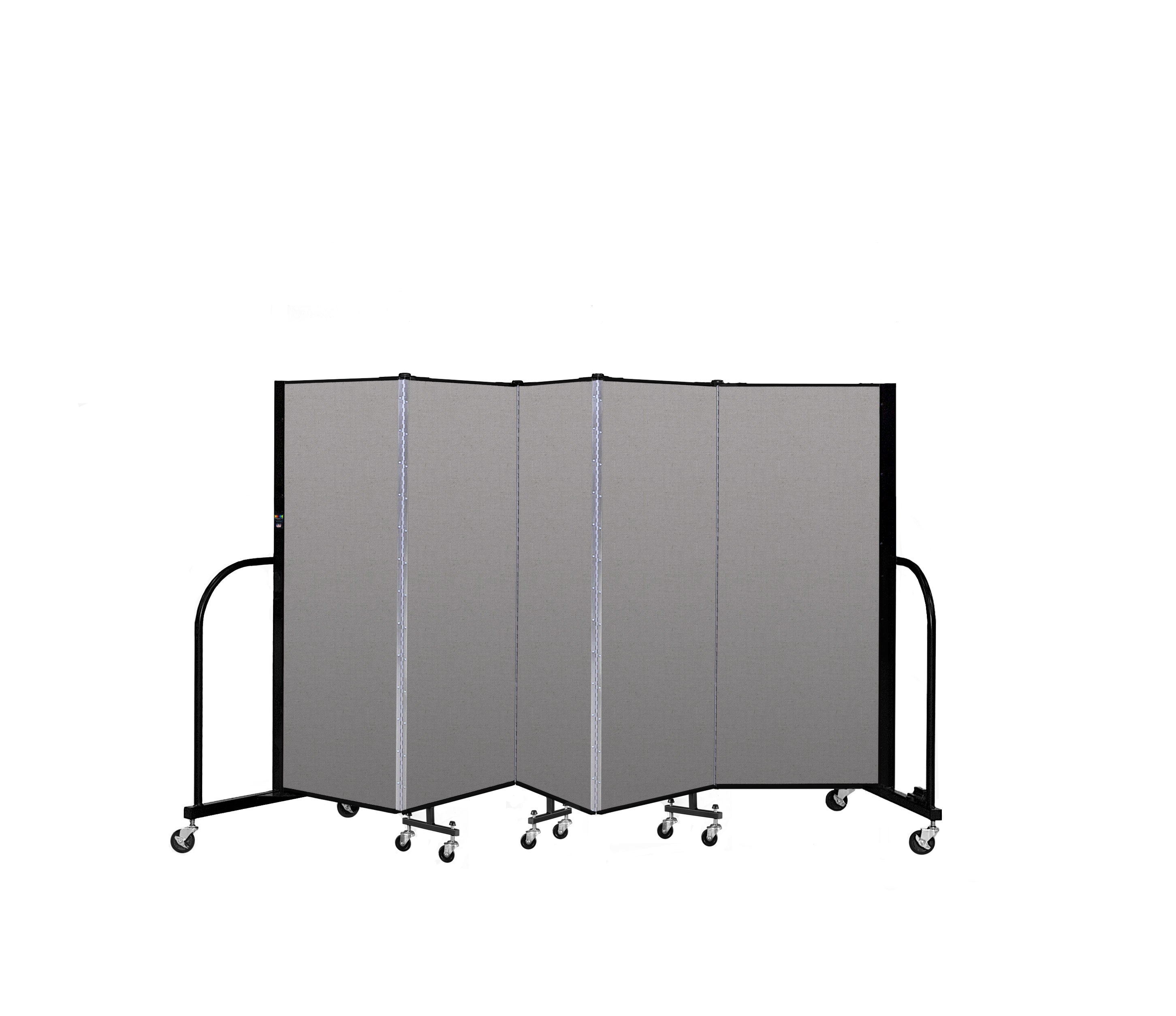 Signature Room Divider - 5'H x 9' 5"L - 5 Panel, Granite, Vinyl