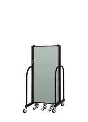 Signature Room Divider - 5'H x 9' 5"L - 5 Panel, Mint, Vinyl