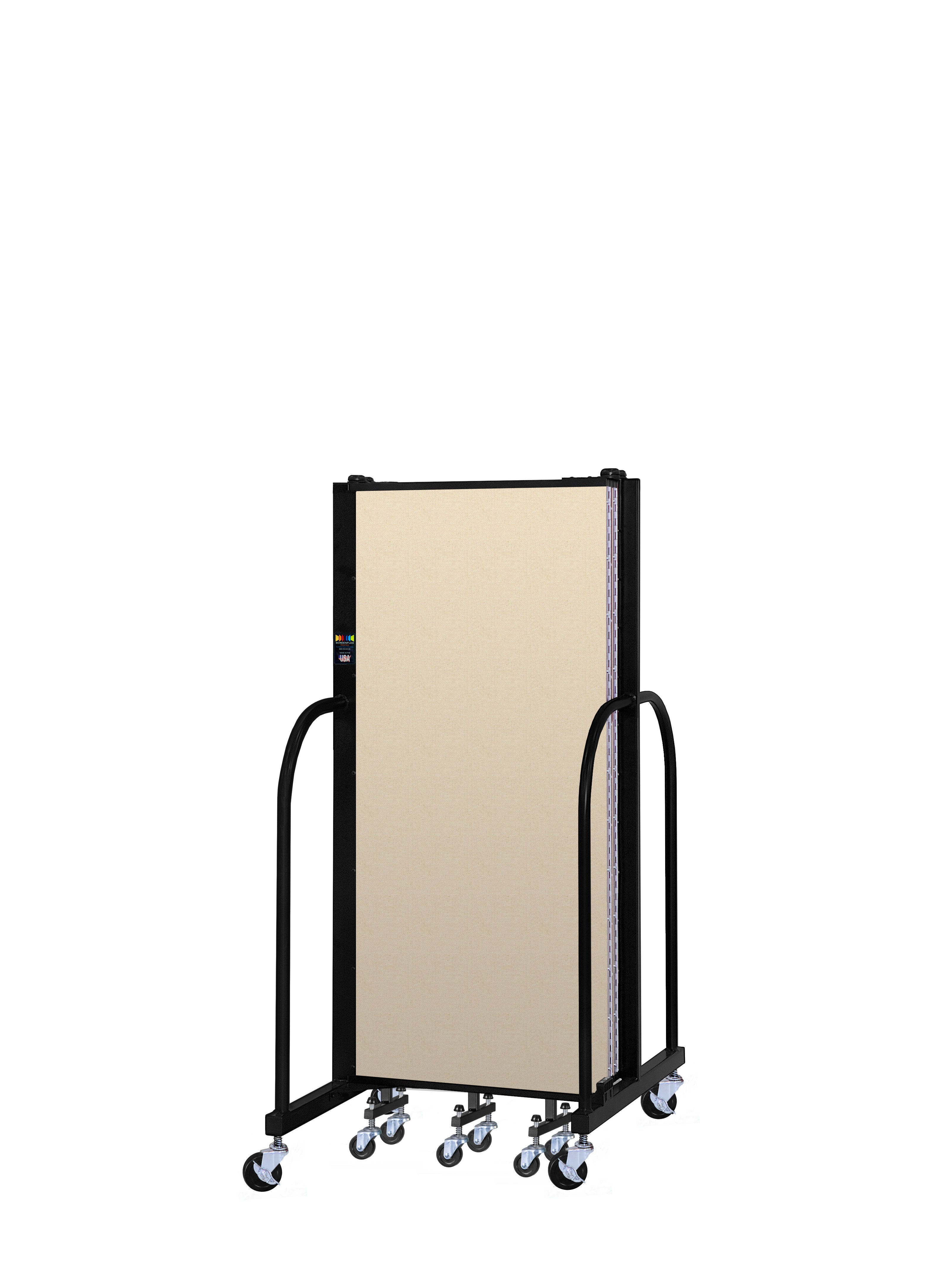 Signature Room Divider - 5'H x 9' 5"L - 5 Panel, Hazelnut, Vinyl
