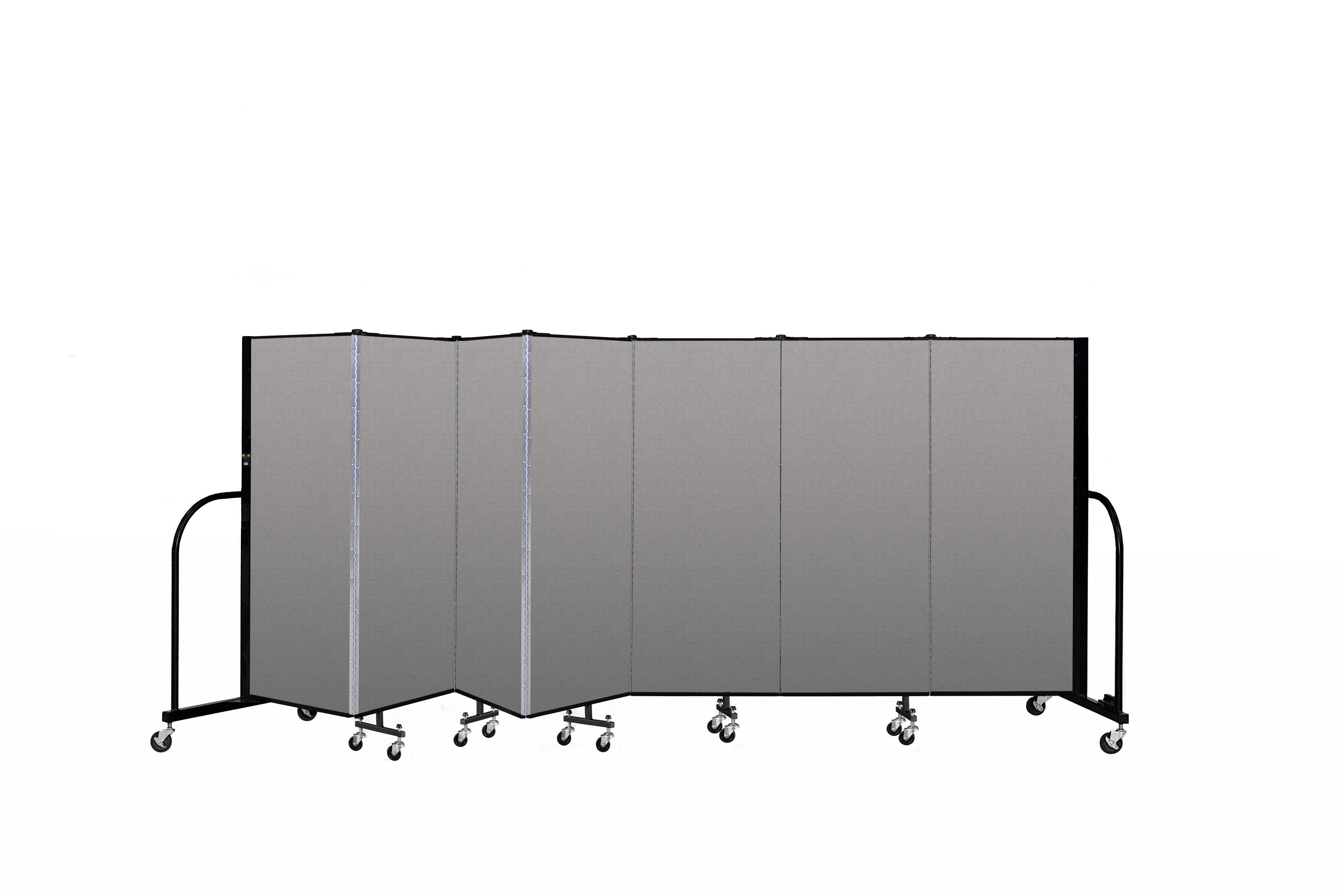 Signature Room Divider - 5'H x 13' 1"L - 7 Panel, Granite, Vinyl