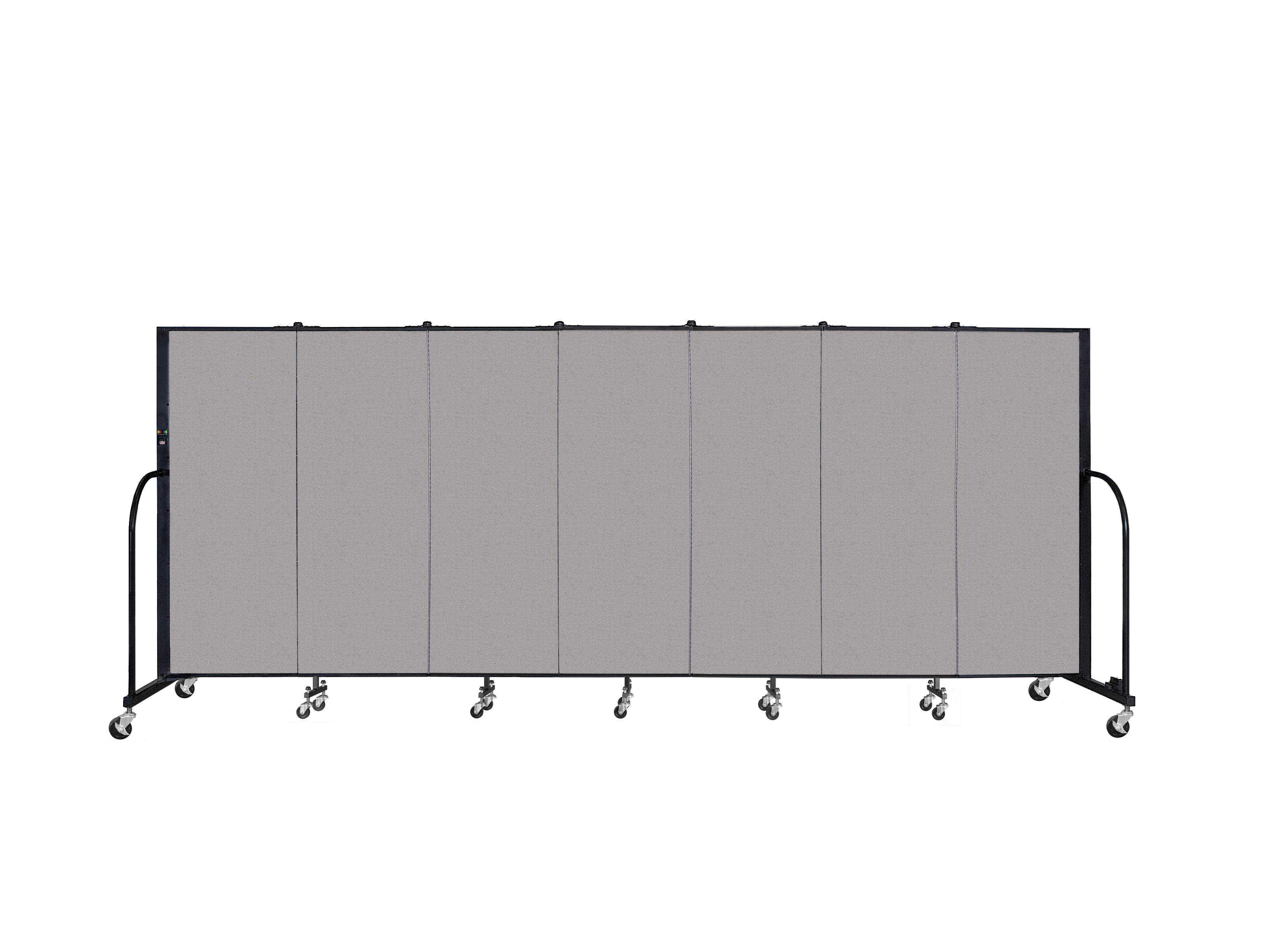 Signature Room Divider - 5'H x 13' 1"L - 7 Panel, Granite, Vinyl